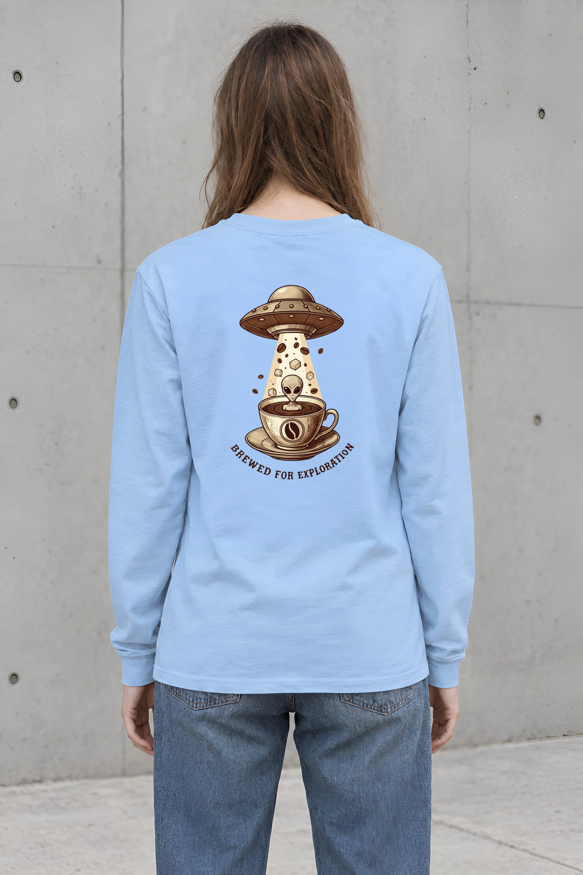 "Brewed For Exploration" Unisex Longsleeve T-shirt