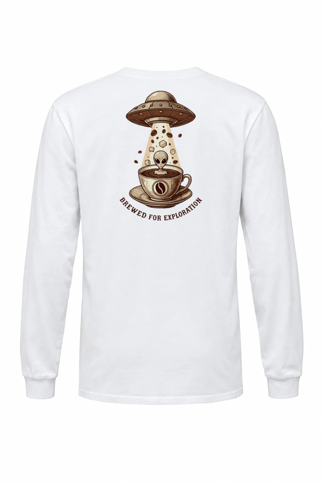 "Brewed For Exploration" Unisex Longsleeve T-shirt | Gildan 2400
