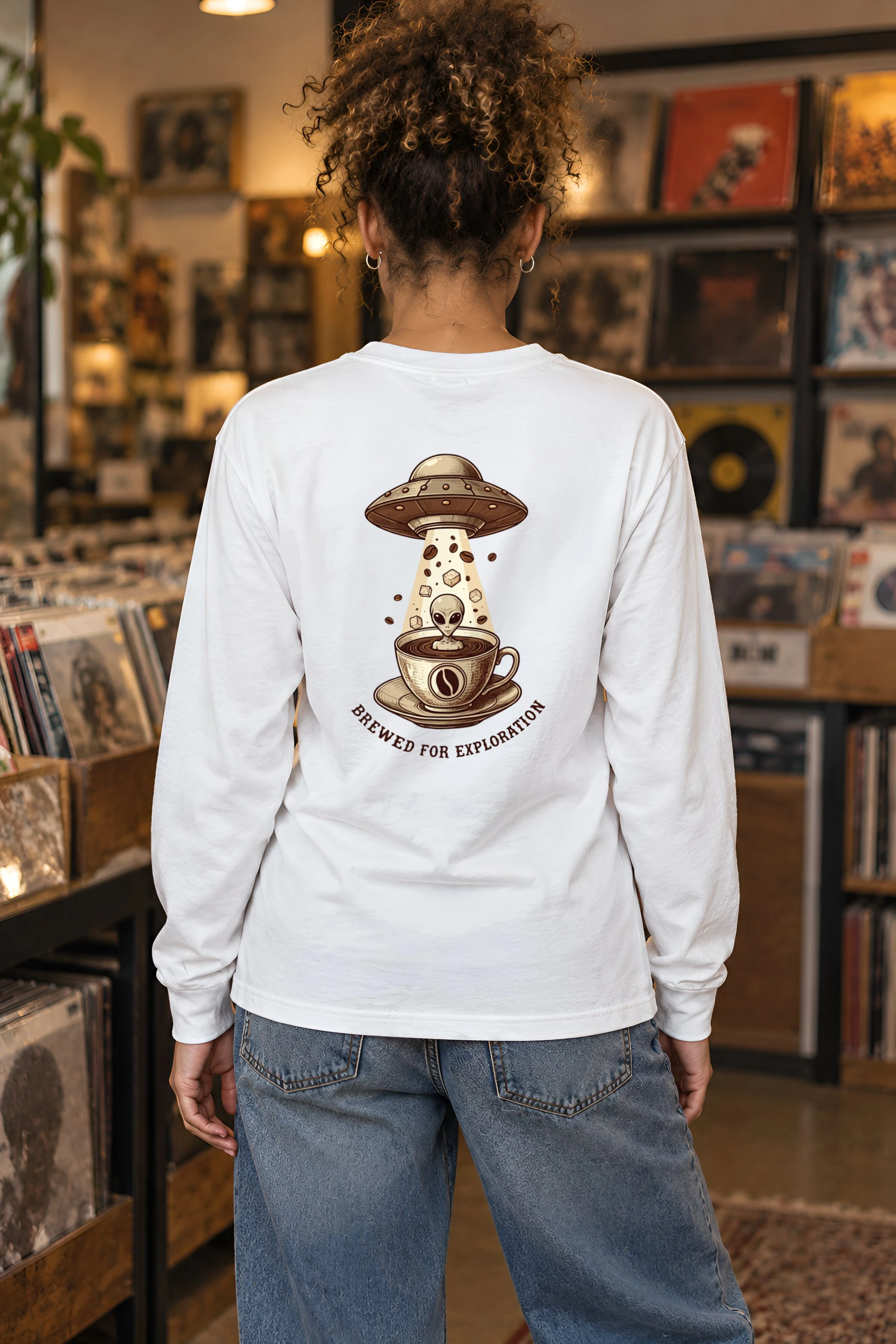 "Brewed For Exploration" Unisex Longsleeve T-shirt
