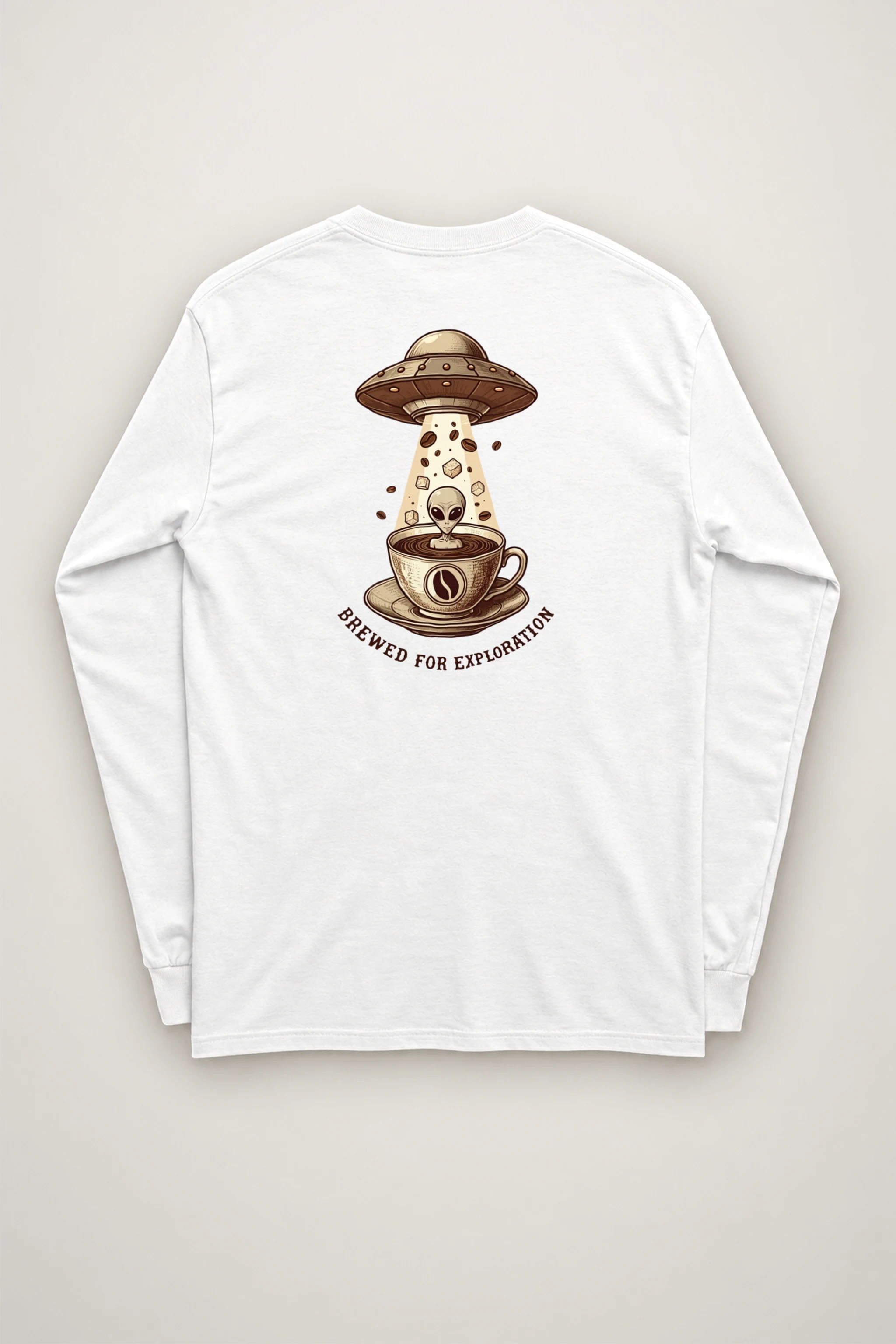 "Brewed For Exploration" Unisex Longsleeve T-shirt