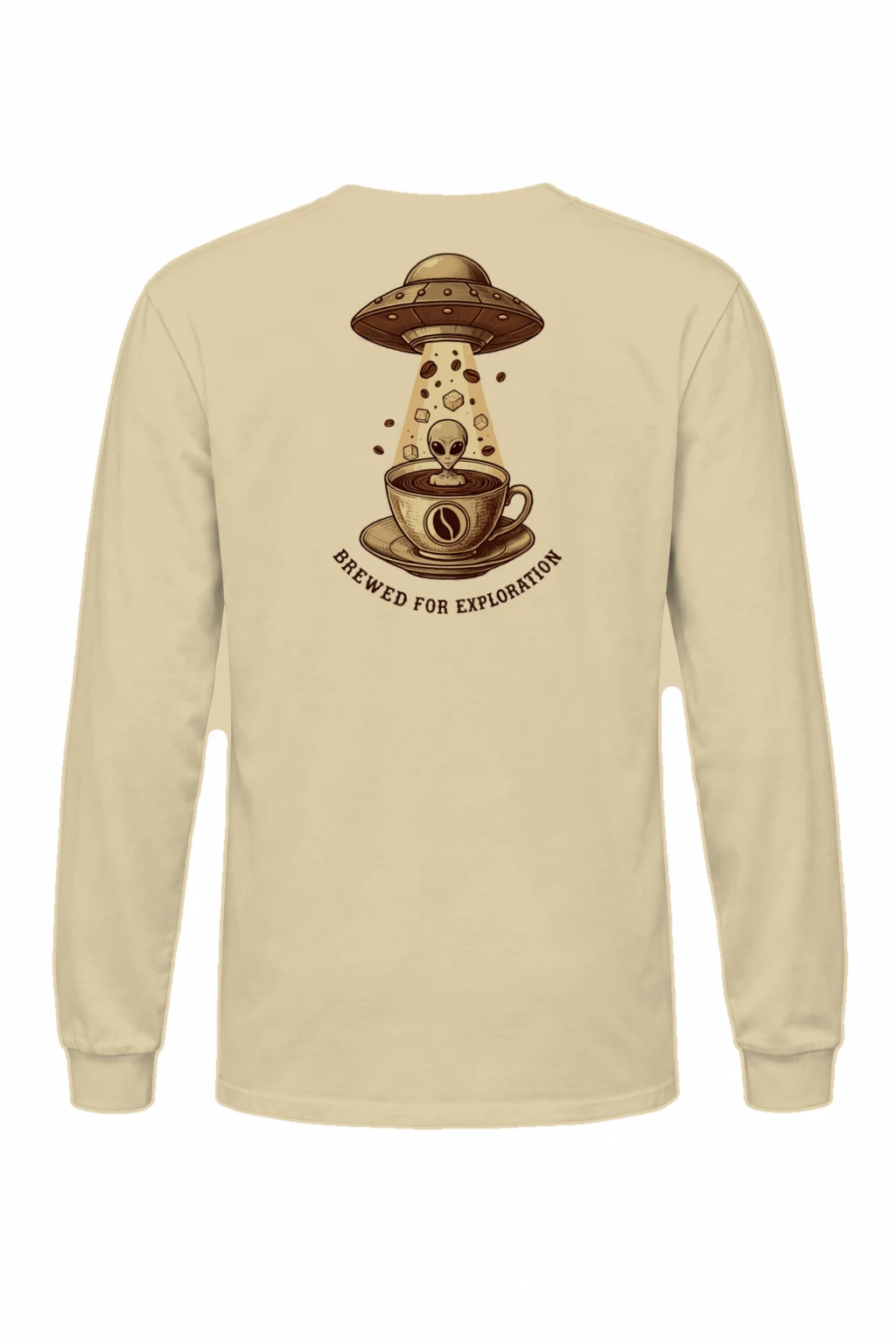 "Brewed For Exploration" Unisex Longsleeve T-shirt | Gildan 2400