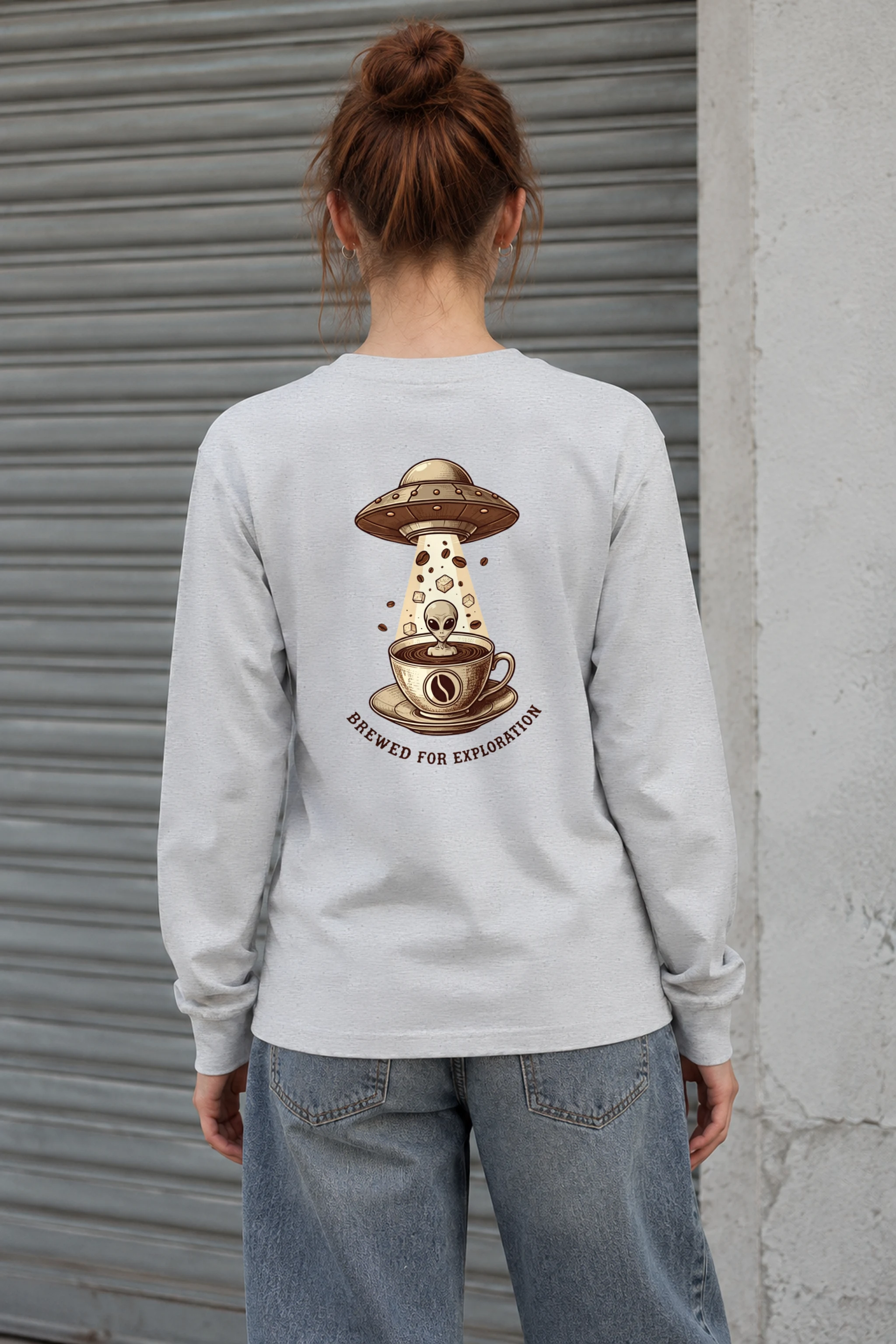 "Brewed For Exploration" Unisex Longsleeve T-shirt