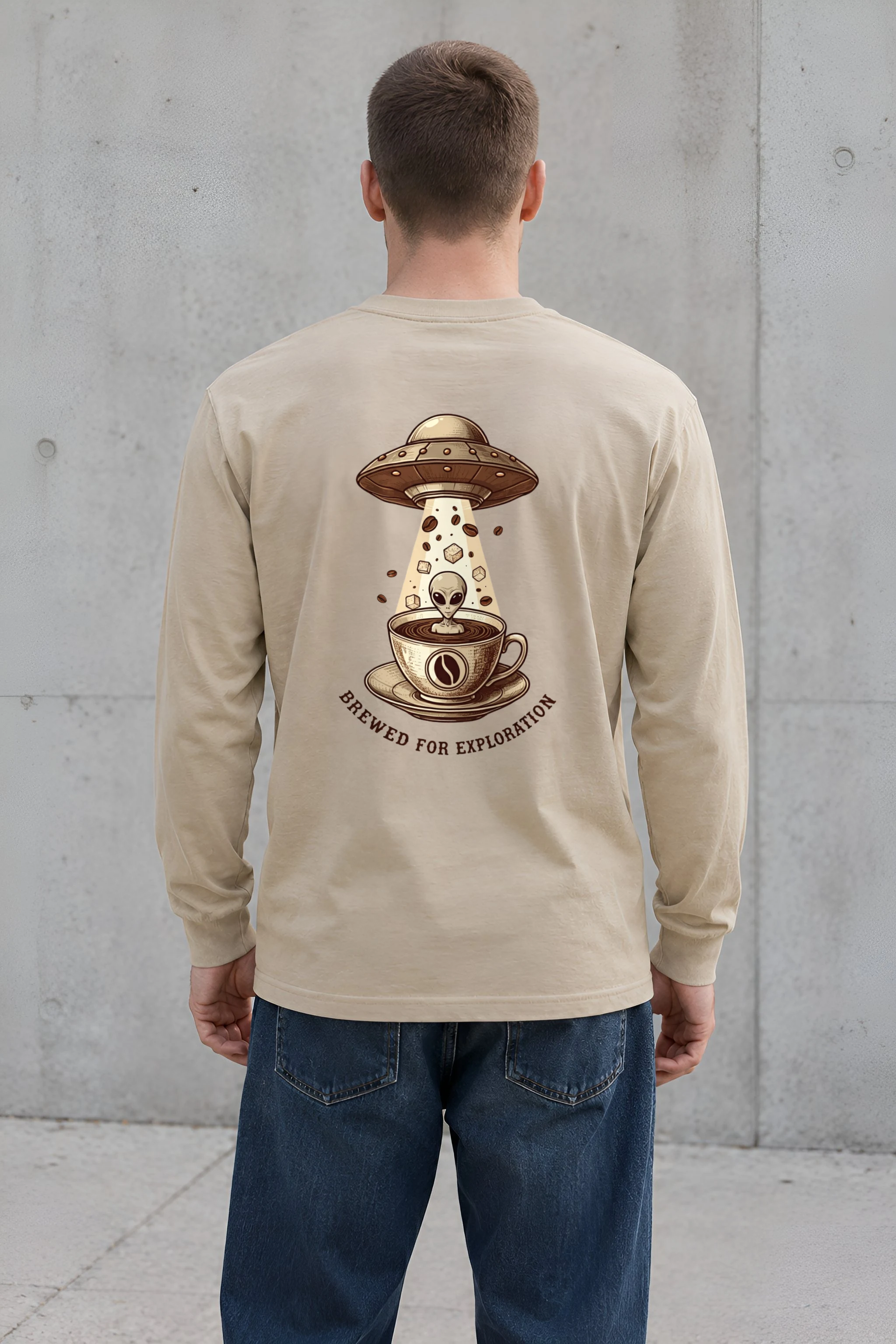"Brewed For Exploration" Unisex Longsleeve T-shirt