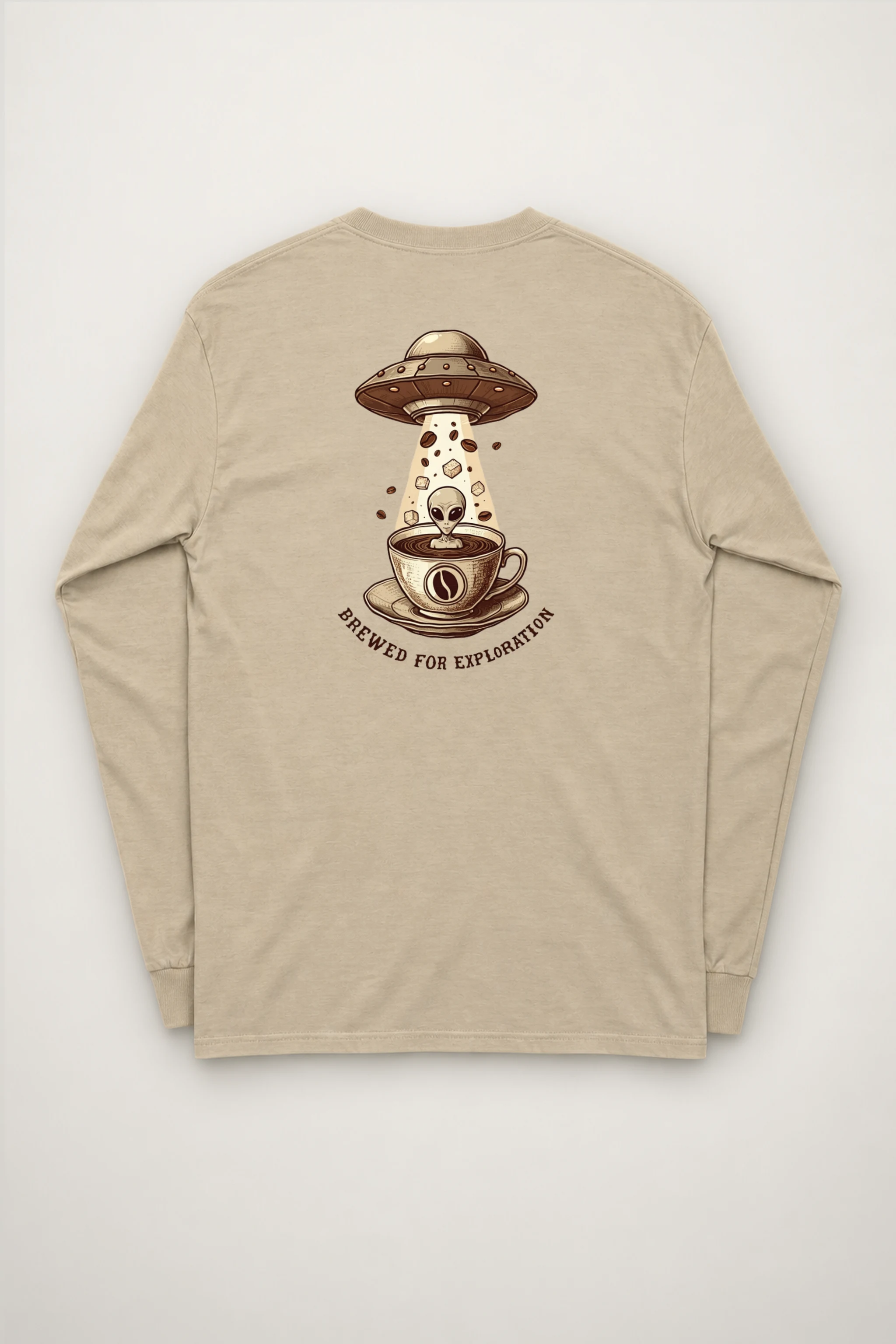 "Brewed For Exploration" Unisex Longsleeve T-shirt