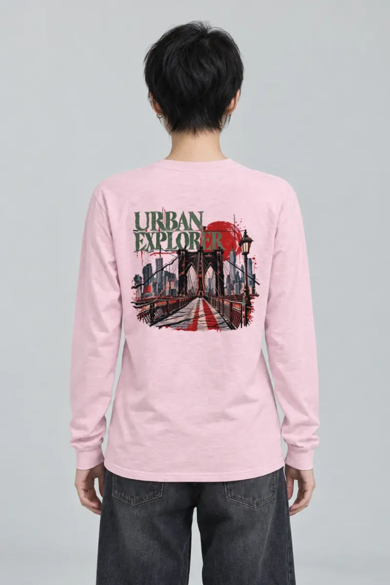 "Bridge City Ride" Unisex Longsleeve T-shirt | Gildan 2400