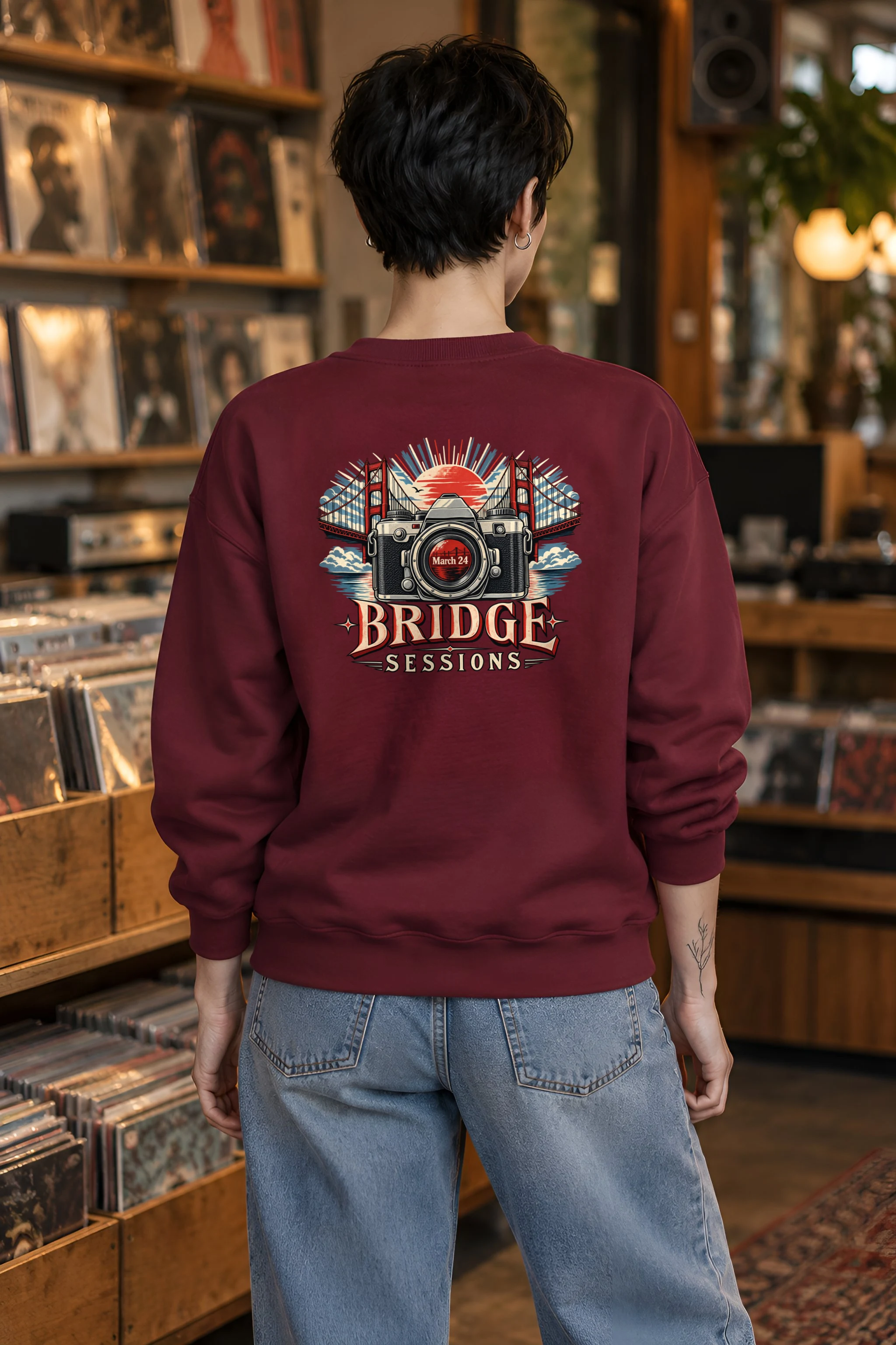 "Bridge Sessions" 1 Crewneck Sweatshirt