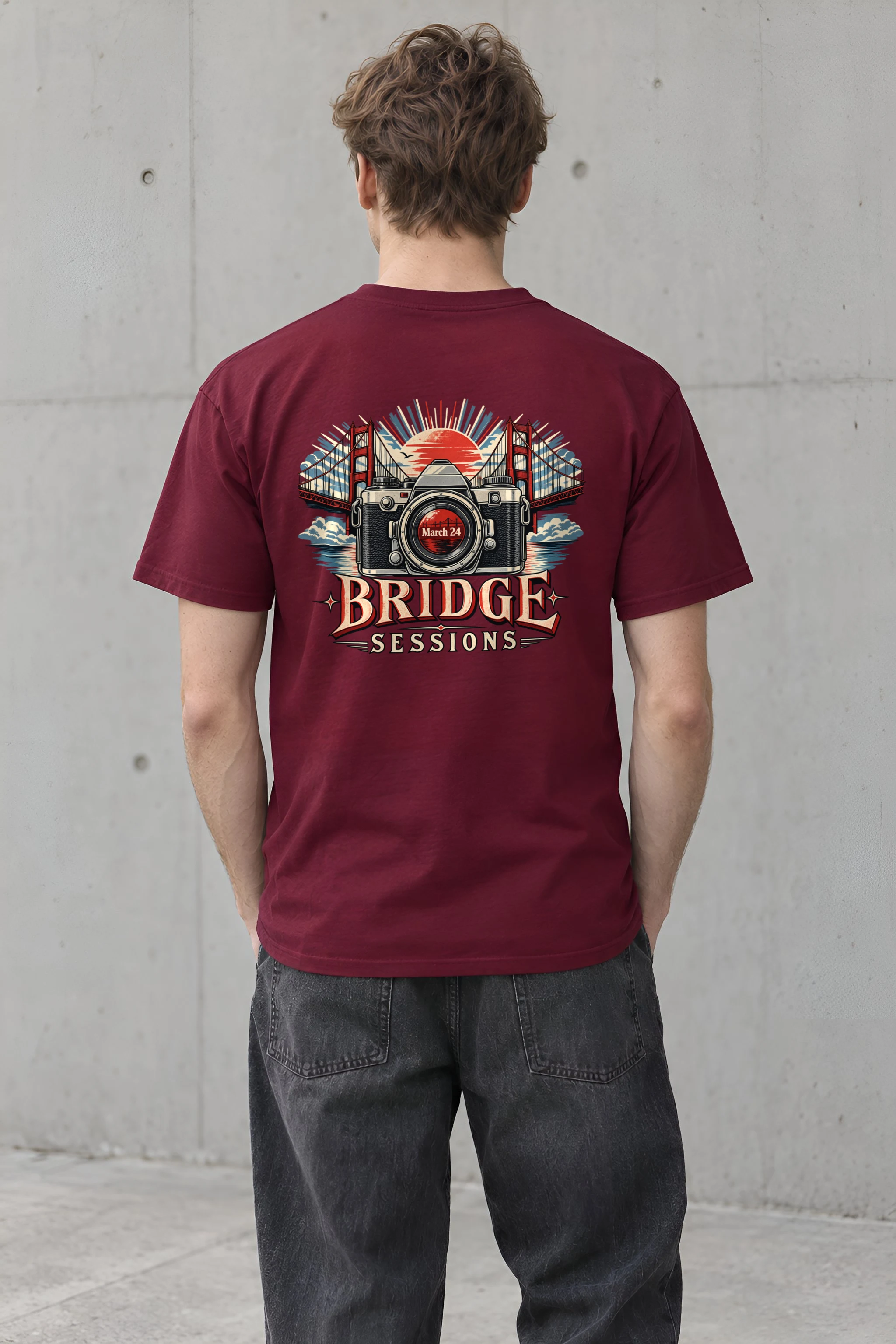 "Bridge Sessions" Heavyweight Unisex Crewneck T-shirt