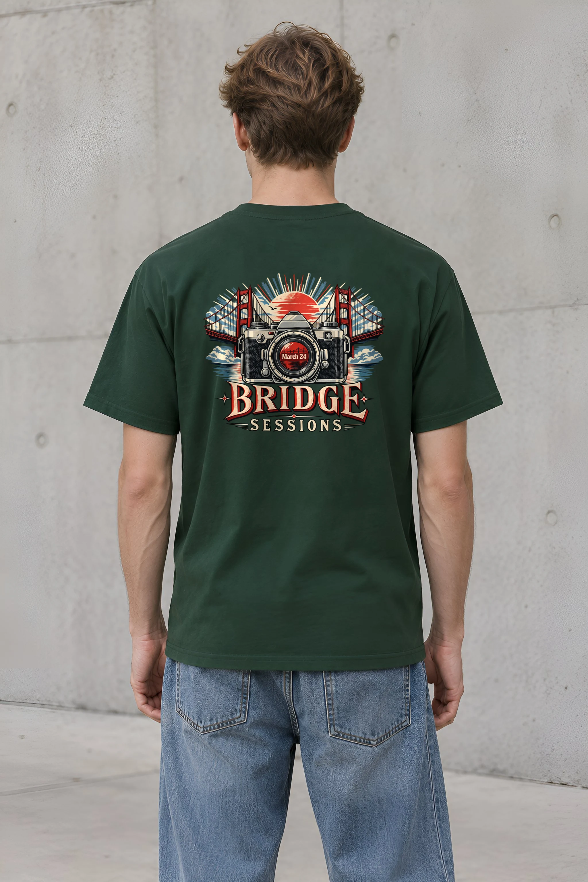 "Bridge Sessions" Heavyweight Unisex Crewneck T-shirt