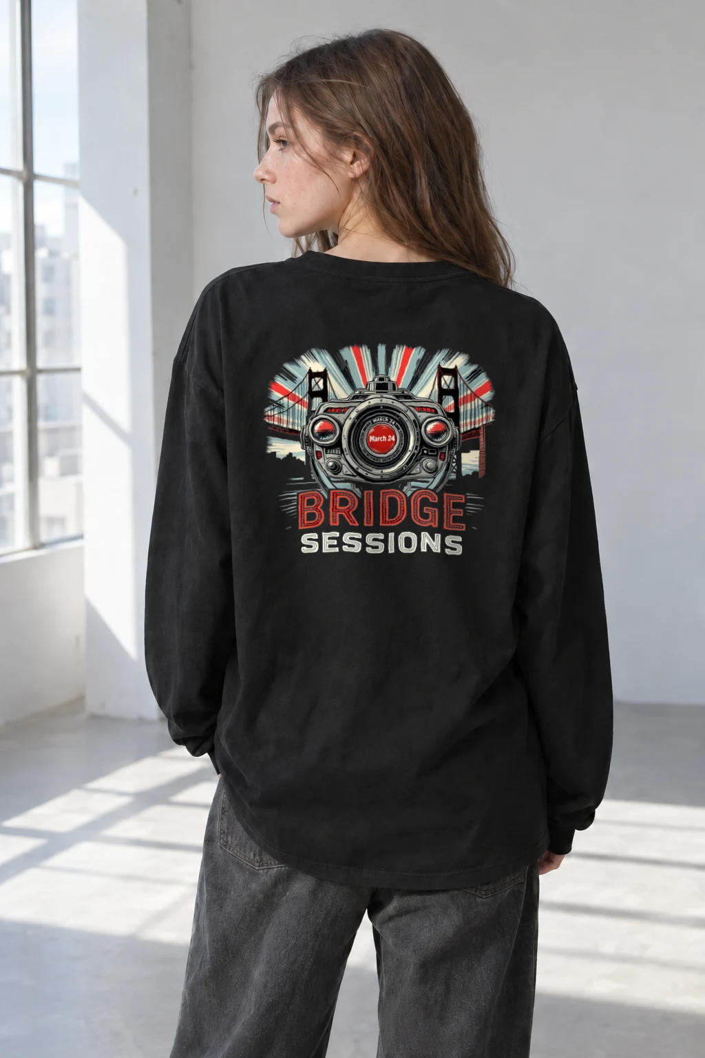 "Bridge Sessions" Unisex Longsleeve T-shirt | Gildan 2400