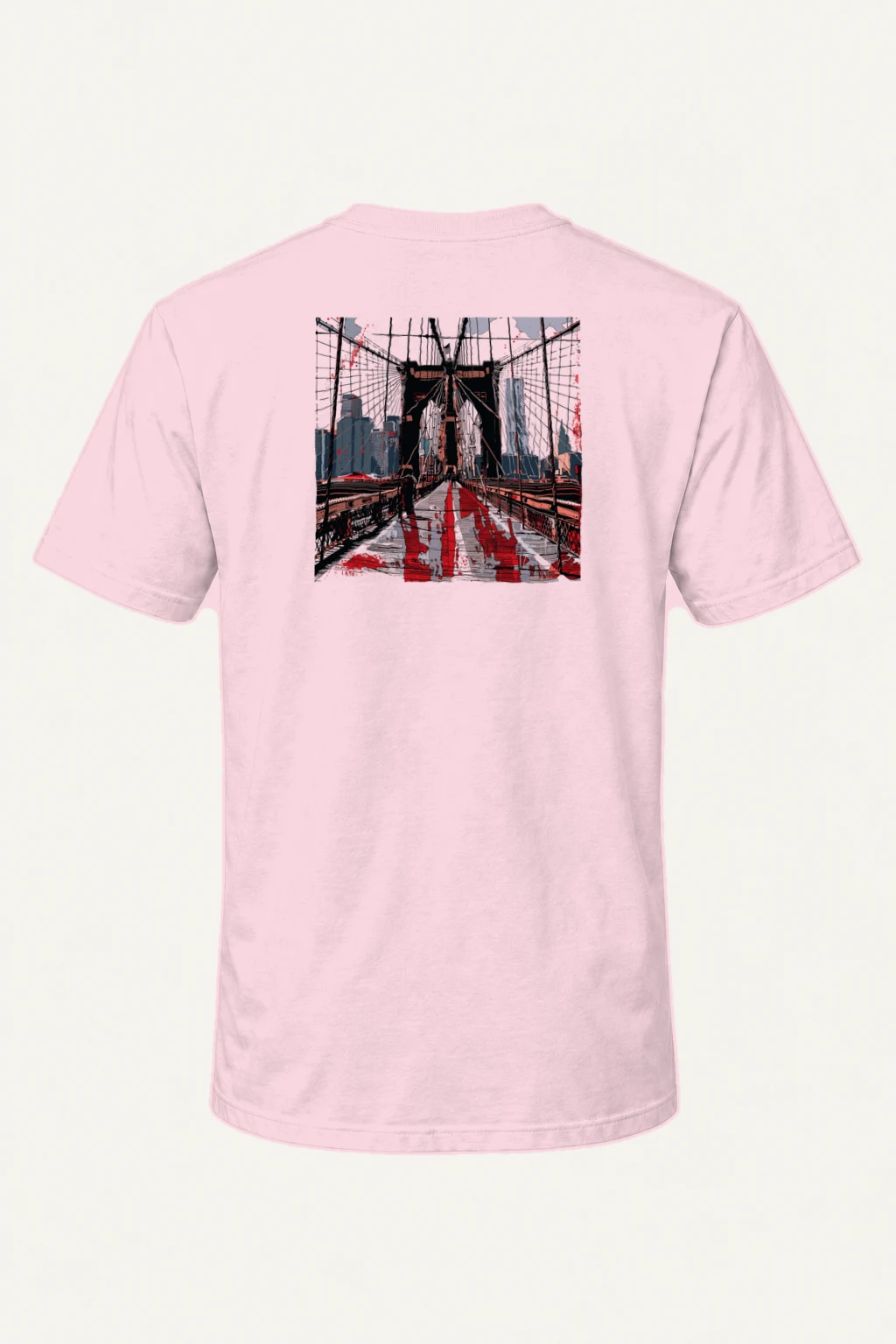 "Bridge Walk" Heavyweight Unisex Crewneck T-shirt | Gildan 5000