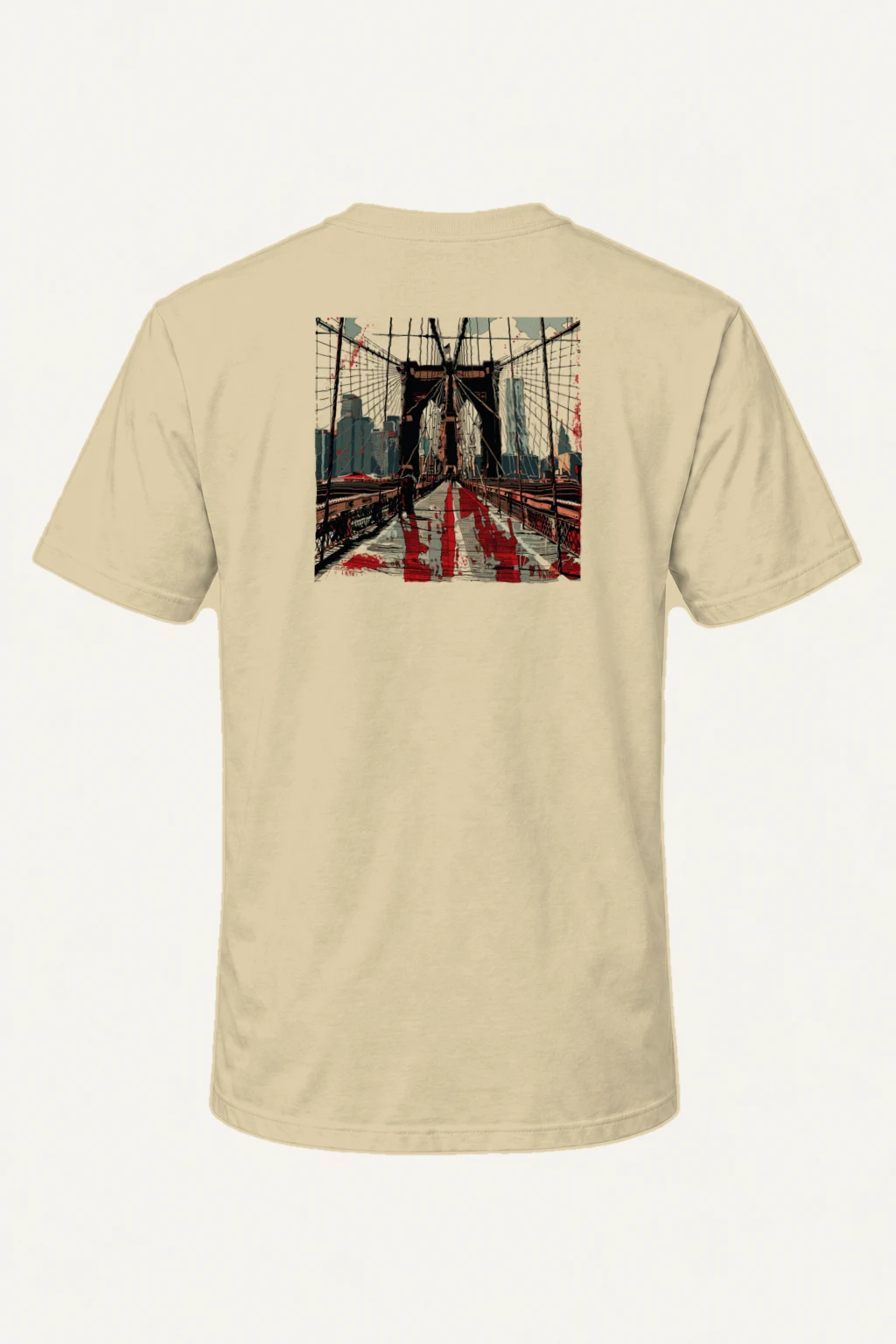 "Bridge Walk" Heavyweight Unisex Crewneck T-shirt | Gildan 5000