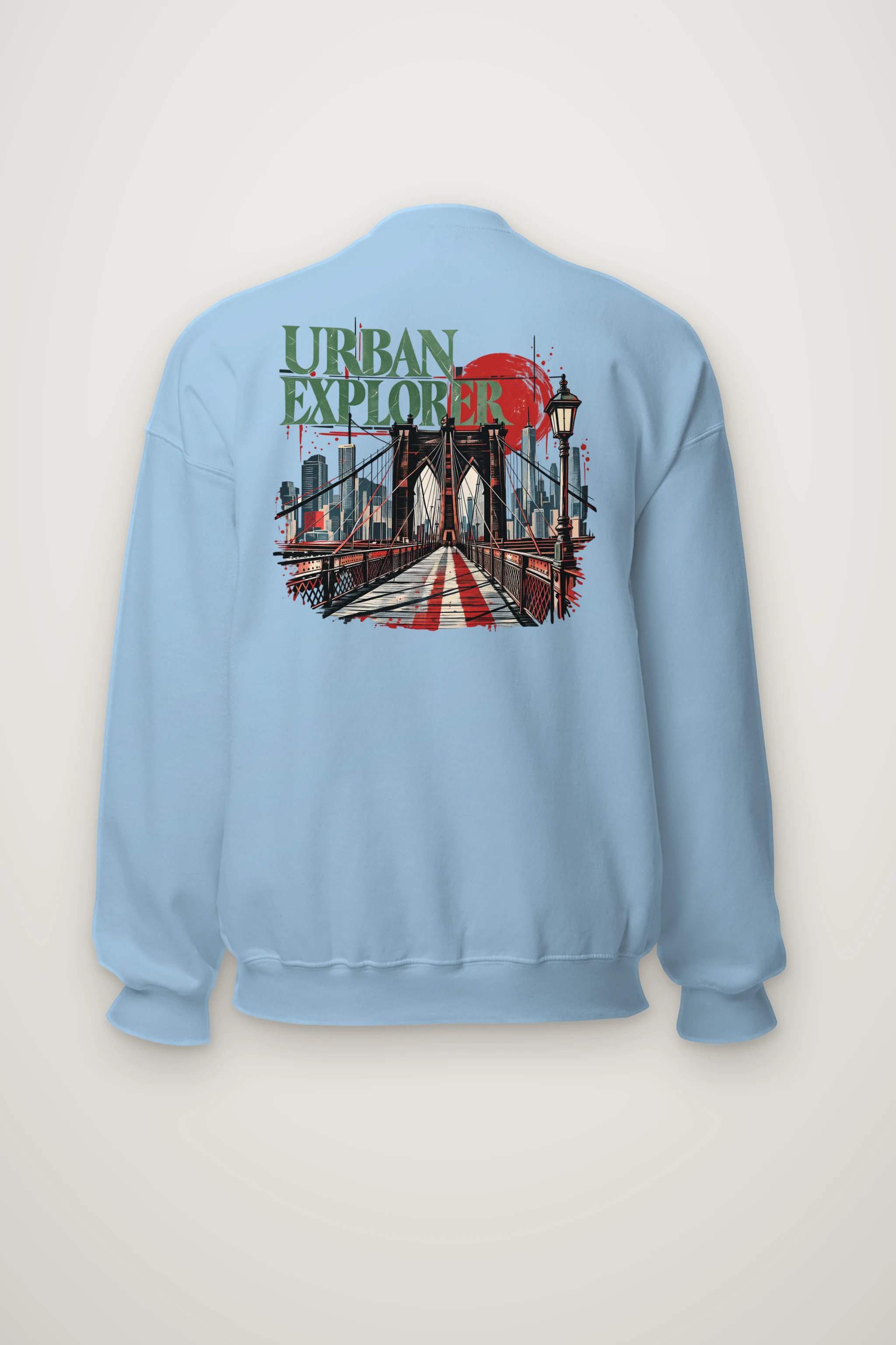 "Bridge Walkway Sun" Heavy Blend Unisex Crewneck Sweatshirt
