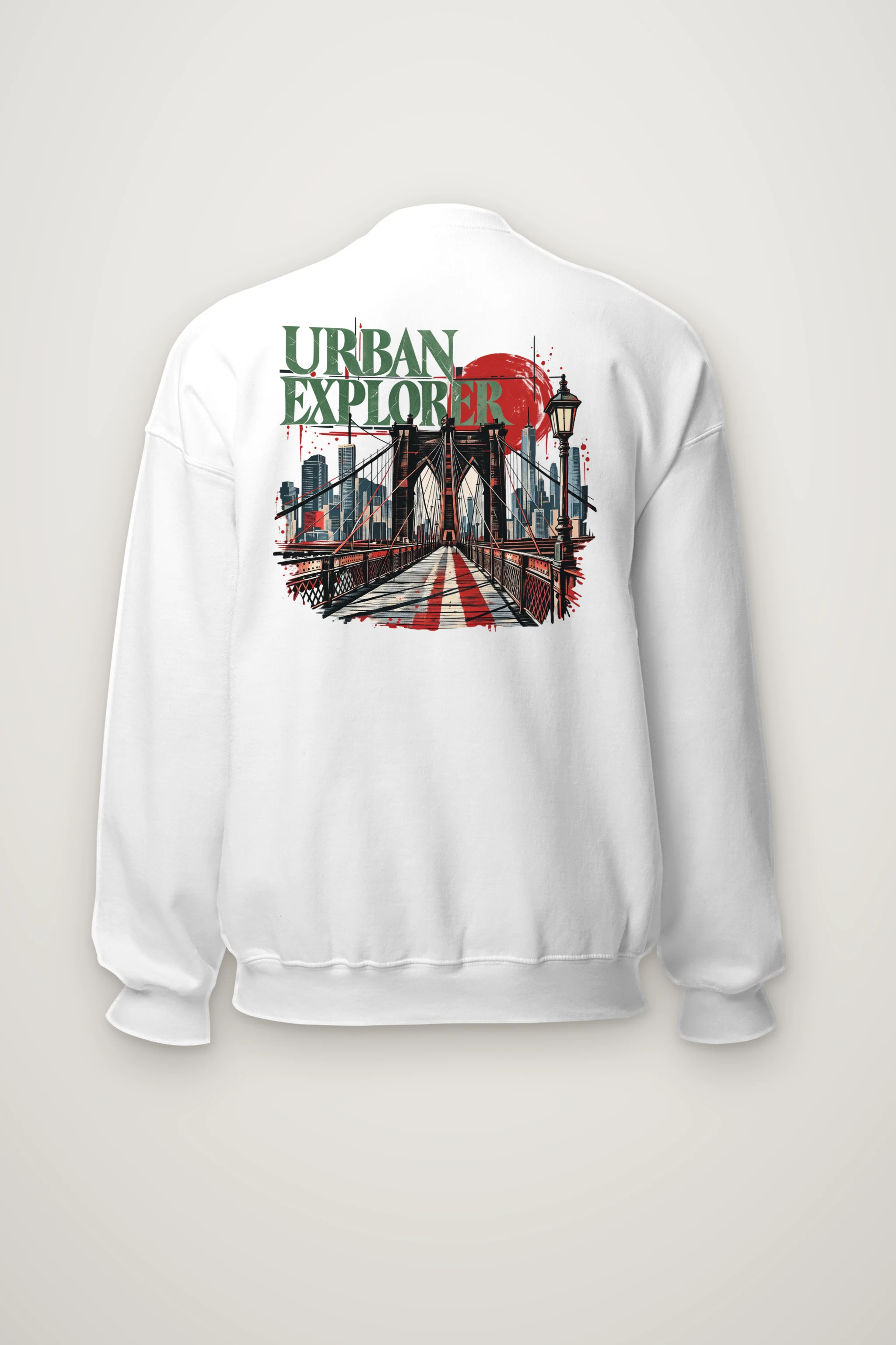 "Bridge Walkway Sun" Heavy Blend Unisex Crewneck Sweatshirt
