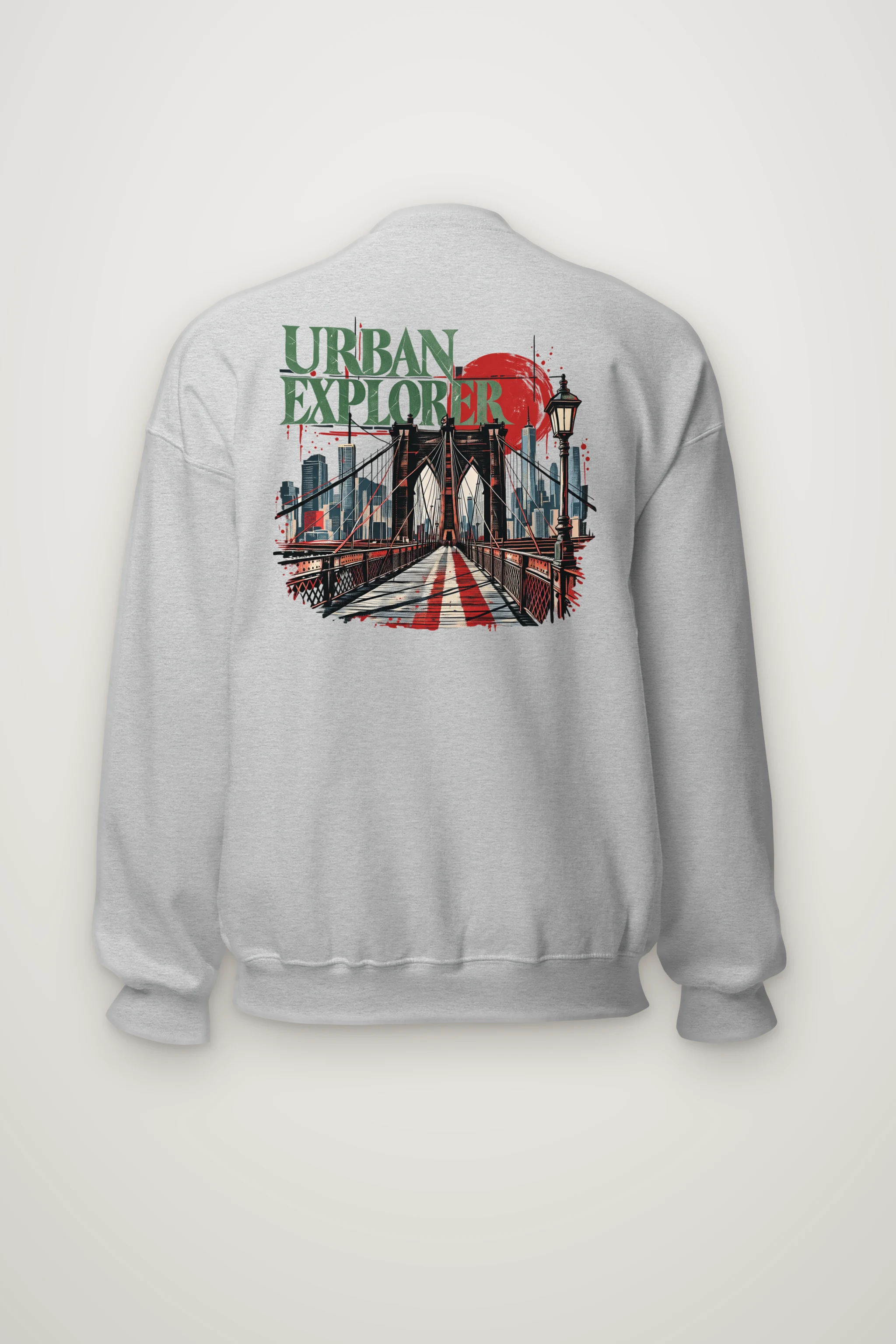 "Bridge Walkway Sun" Heavy Blend Unisex Crewneck Sweatshirt