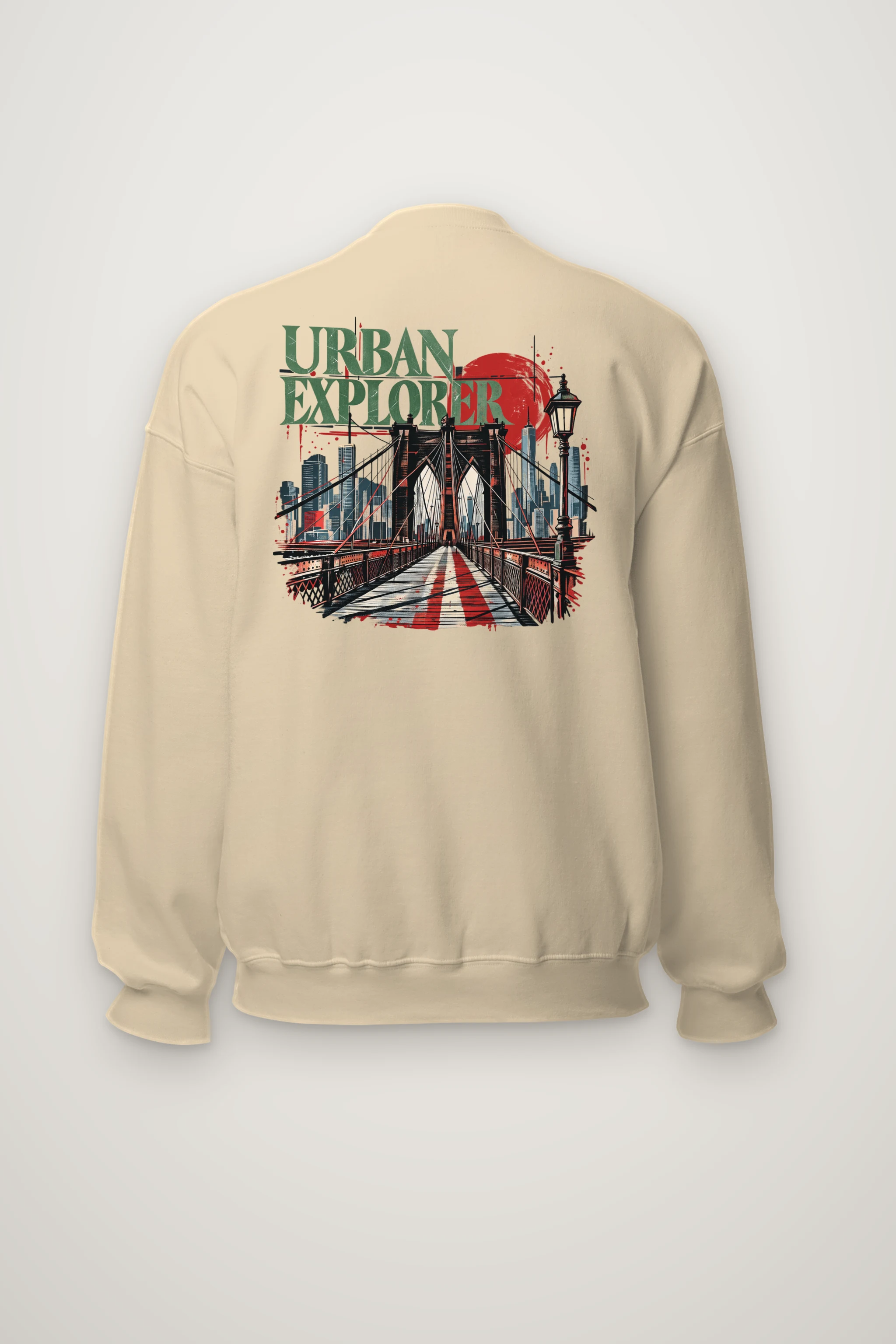 "Bridge Walkway Sun" Heavy Blend Unisex Crewneck Sweatshirt