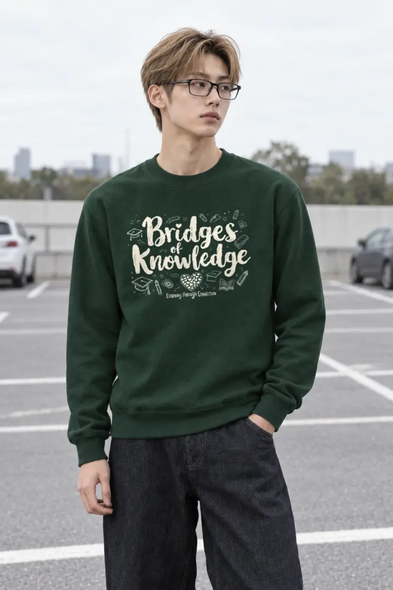 "Bridges Of Knowledge" Heavy Blend Unisex Crewneck Sweatshirt