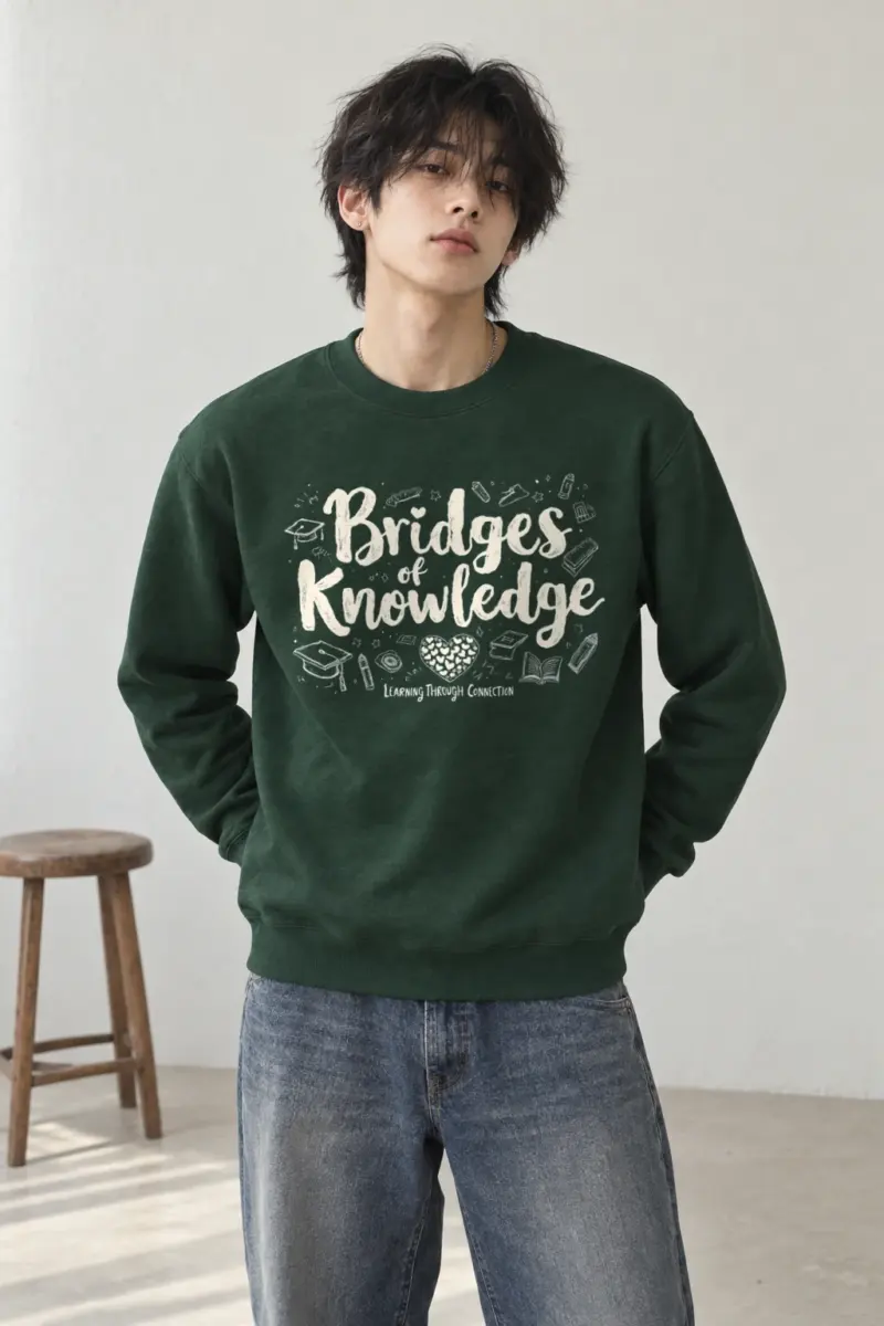 "Bridges Of Knowledge" Heavy Blend Unisex Crewneck Sweatshirt