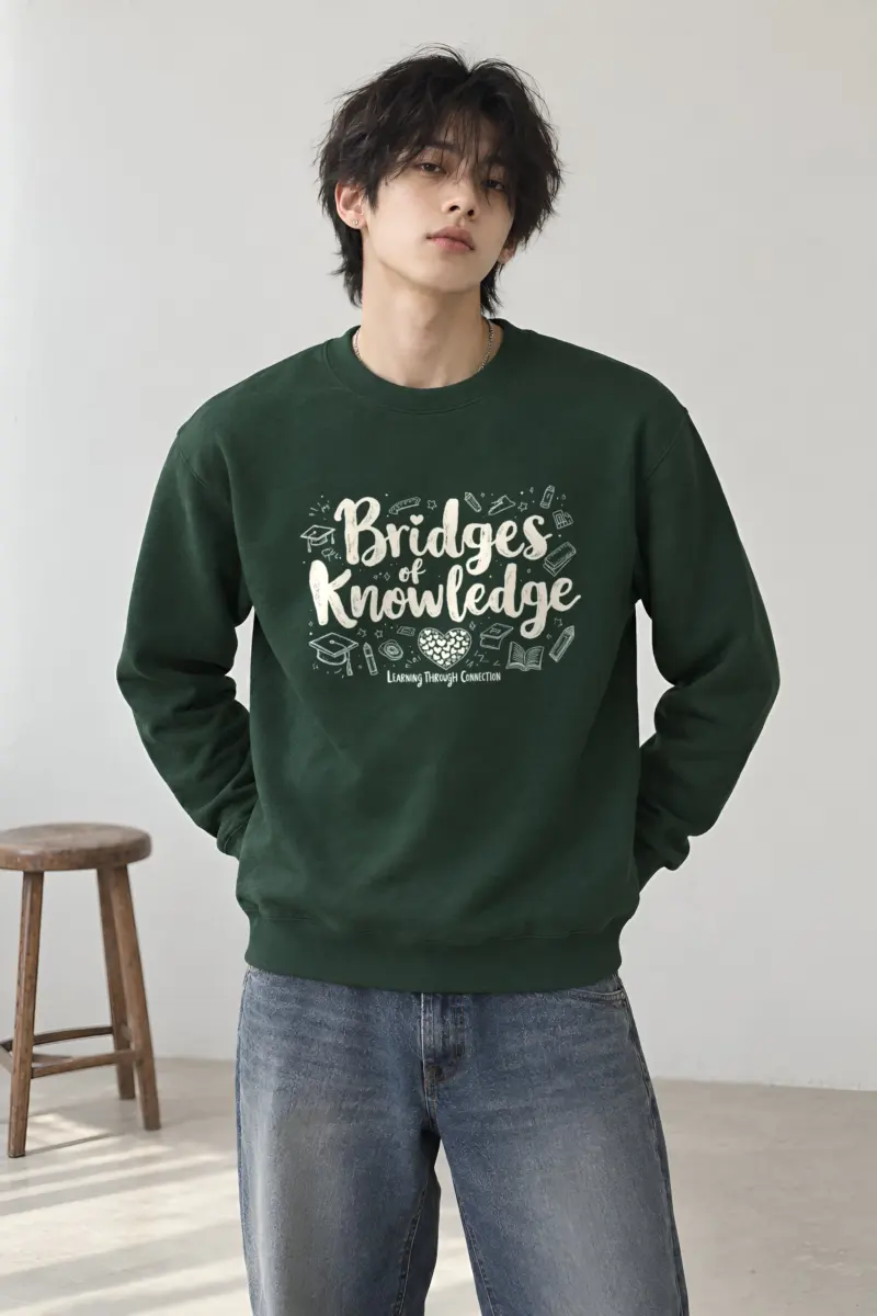 "Bridges Of Knowledge" Heavy Blend Unisex Crewneck Sweatshirt