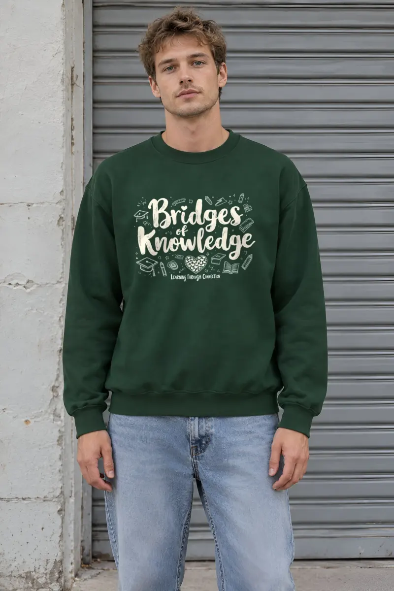 "Bridges Of Knowledge" Heavy Blend Unisex Crewneck Sweatshirt