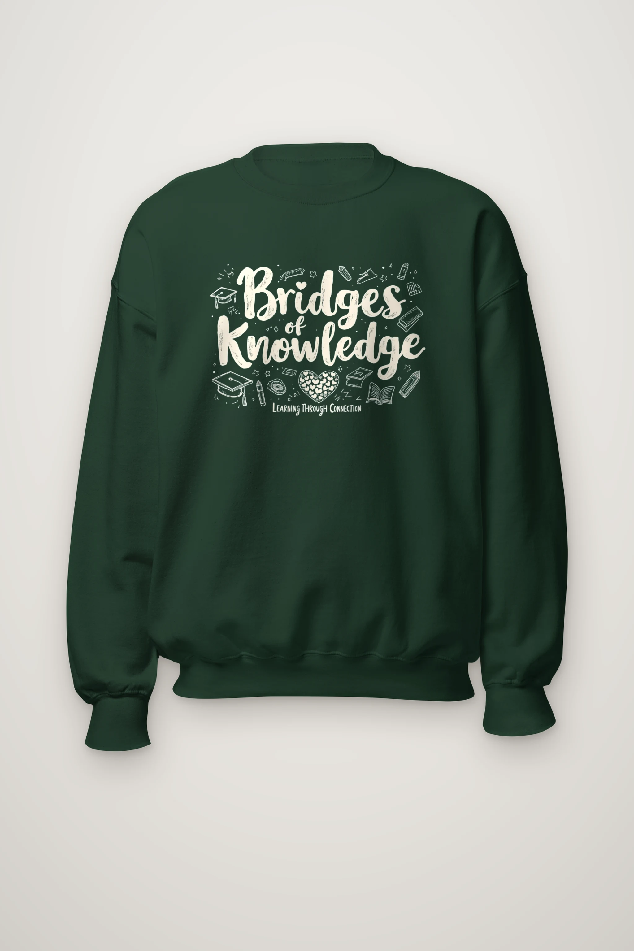 "Bridges Of Knowledge" Heavy Blend Unisex Crewneck Sweatshirt