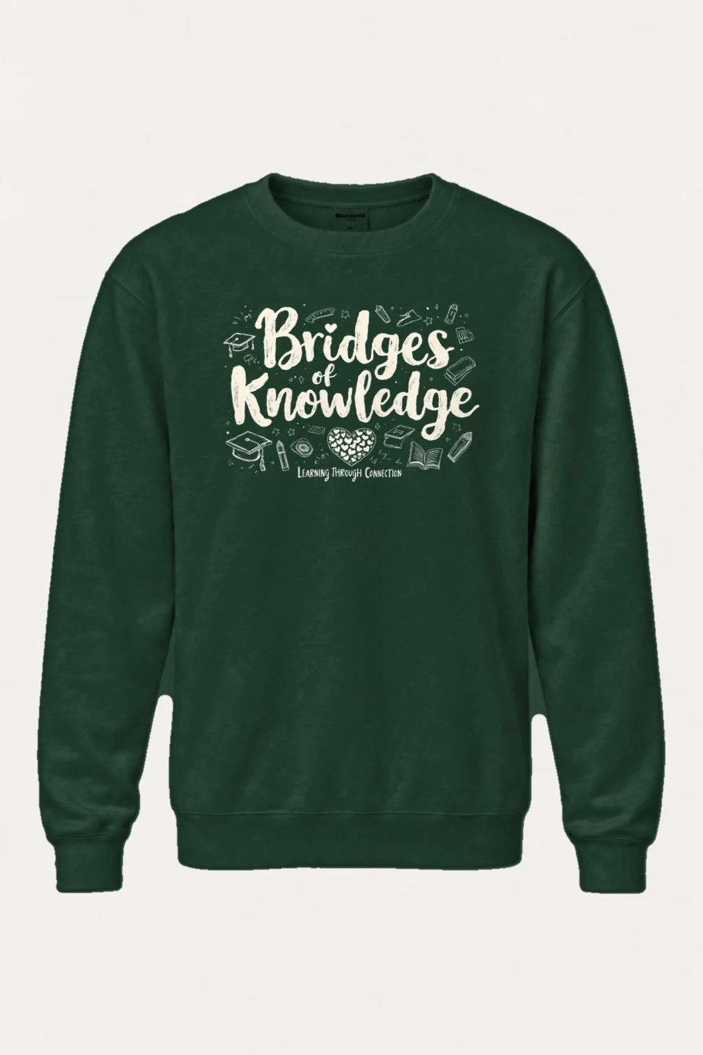 "Bridges Of Knowledge" Heavy Blend Unisex Crewneck Sweatshirt | Gildan 18000