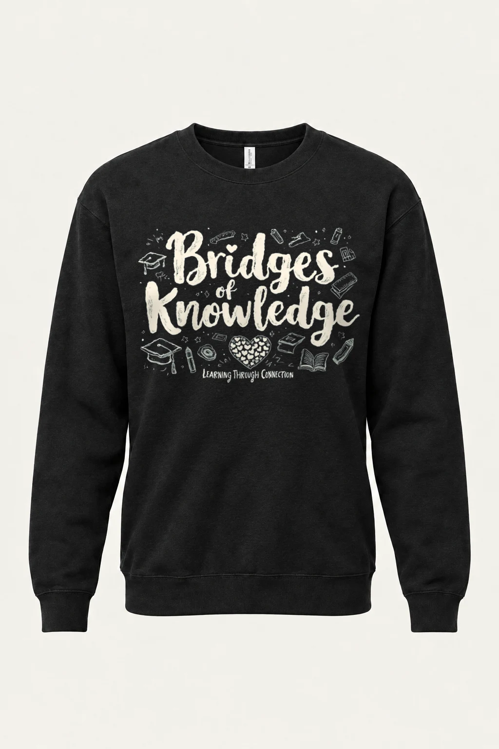 "Bridges Of Knowledge" Heavy Blend Unisex Crewneck Sweatshirt | Gildan 18000