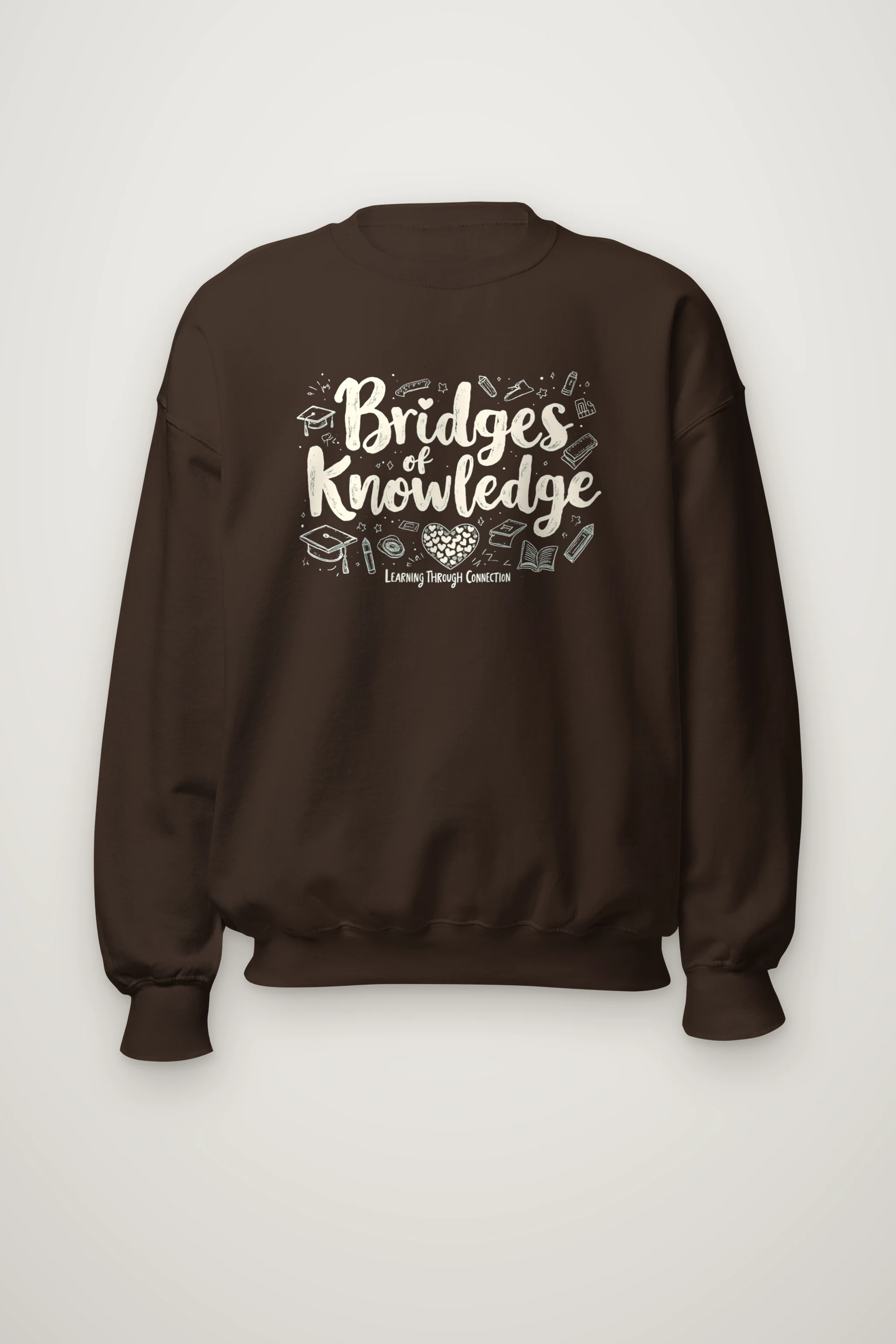 "Bridges Of Knowledge" Heavy Blend Unisex Crewneck Sweatshirt