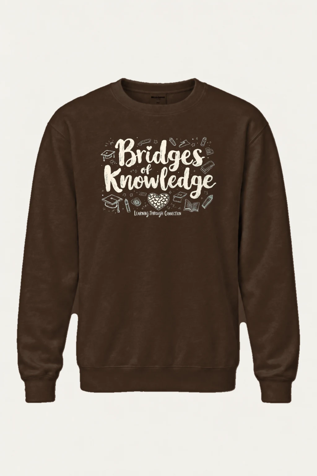"Bridges Of Knowledge" Heavy Blend Unisex Crewneck Sweatshirt | Gildan 18000