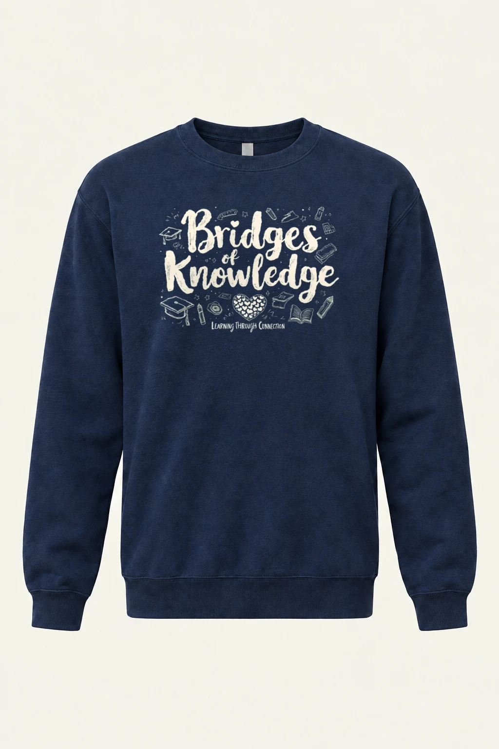 "Bridges Of Knowledge" Heavy Blend Unisex Crewneck Sweatshirt | Gildan 18000