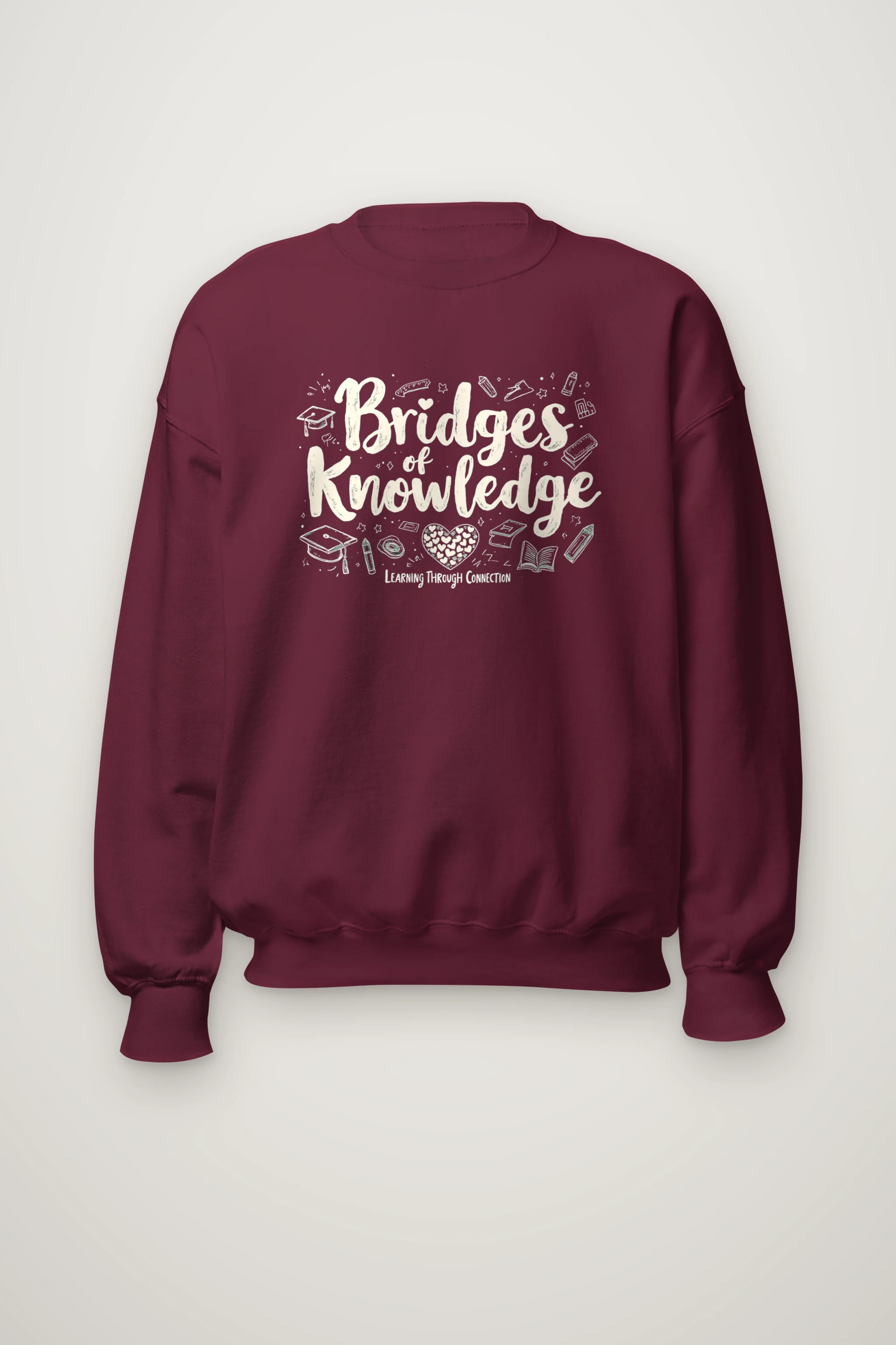 "Bridges Of Knowledge" Heavy Blend Unisex Crewneck Sweatshirt