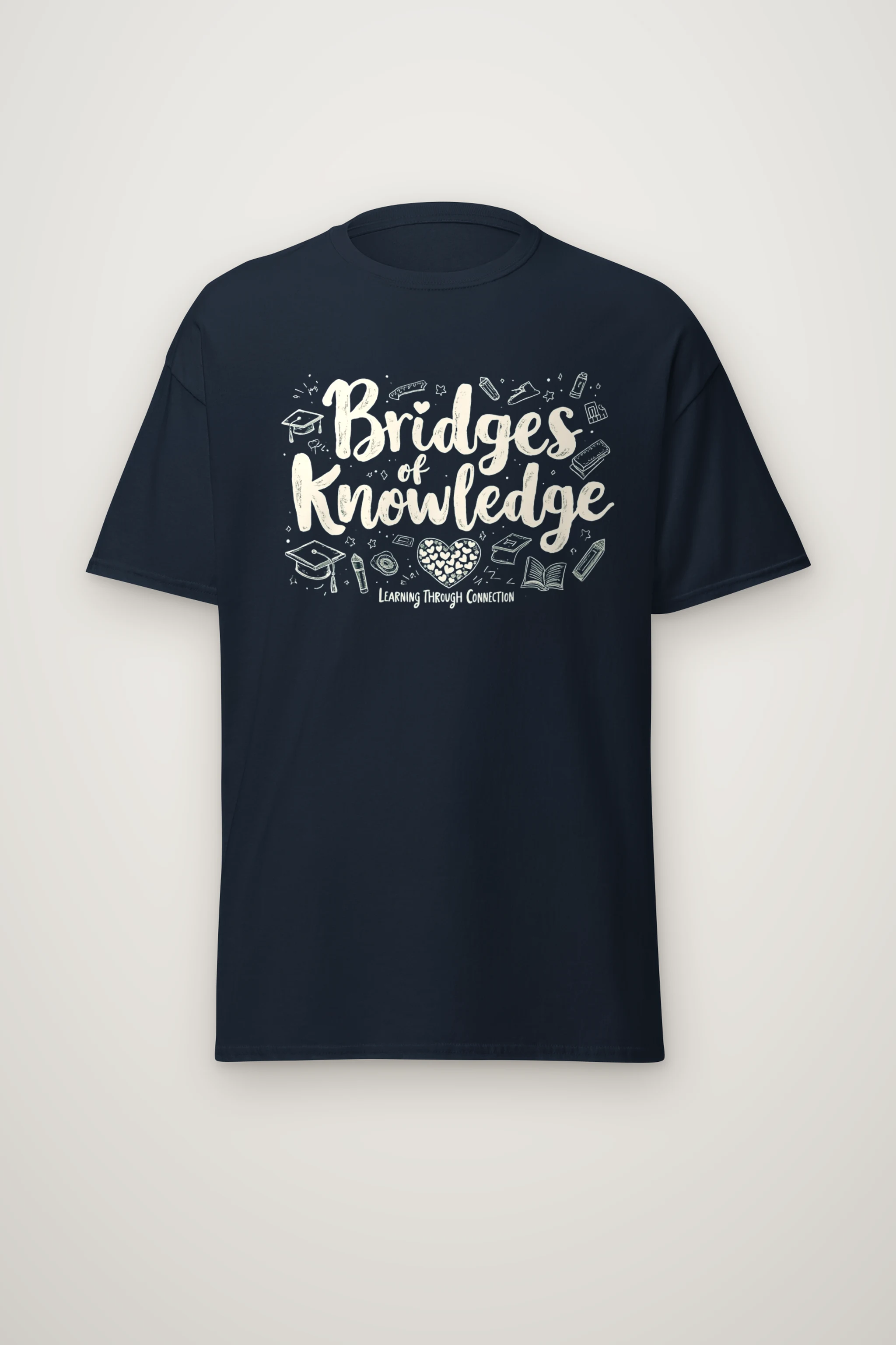 "Bridges Of Knowledge" Heavyweight Unisex Crewneck T-shirt