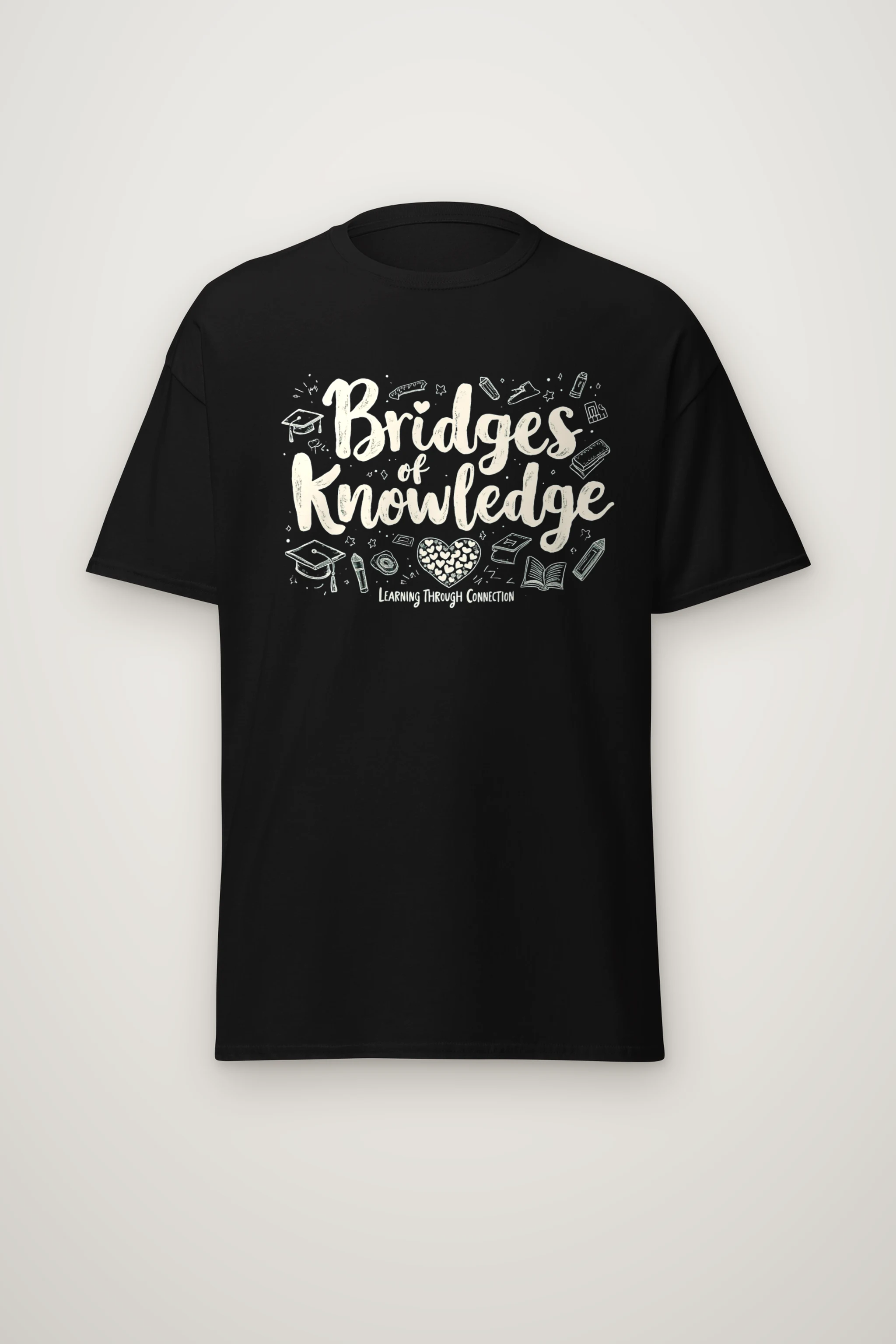 "Bridges Of Knowledge" Heavyweight Unisex Crewneck T-shirt