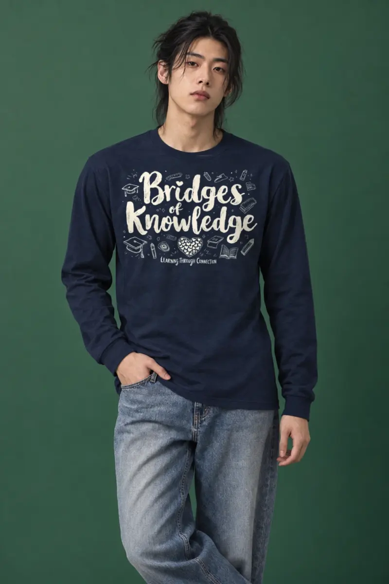 "Bridges Of Knowledge" Unisex Longsleeve T-shirt