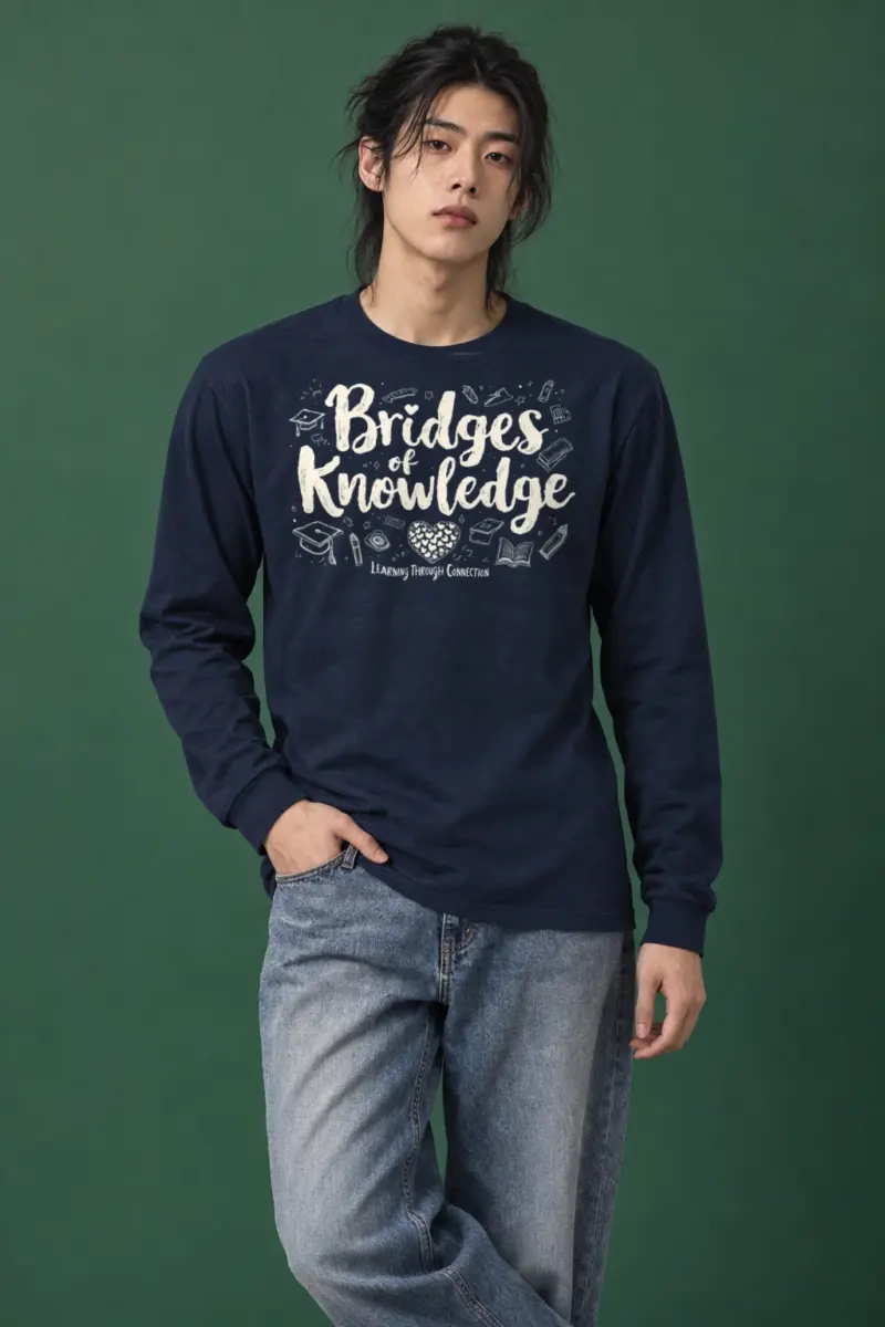 "Bridges Of Knowledge" Unisex Longsleeve T-shirt