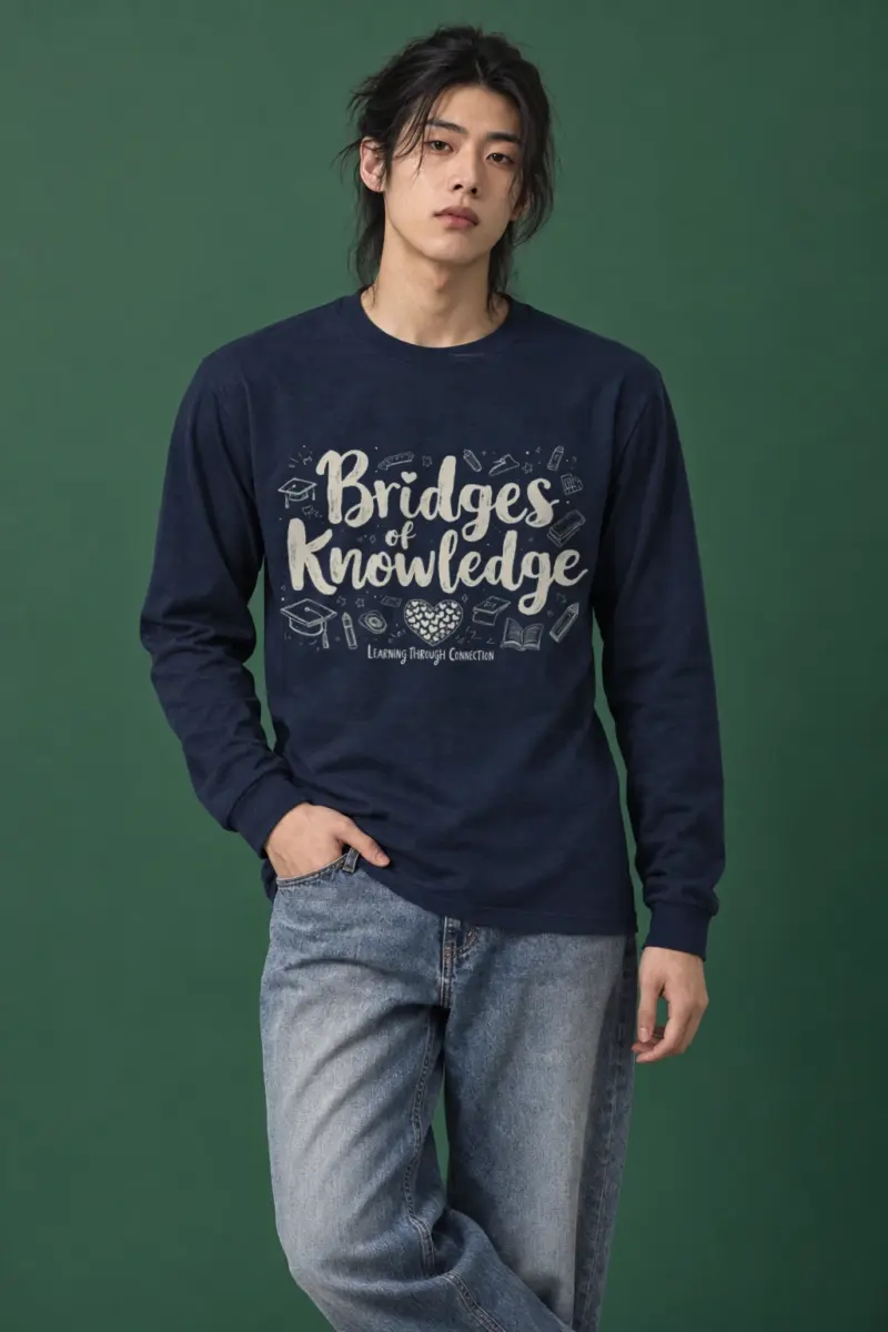 "Bridges Of Knowledge" Unisex Longsleeve T-shirt
