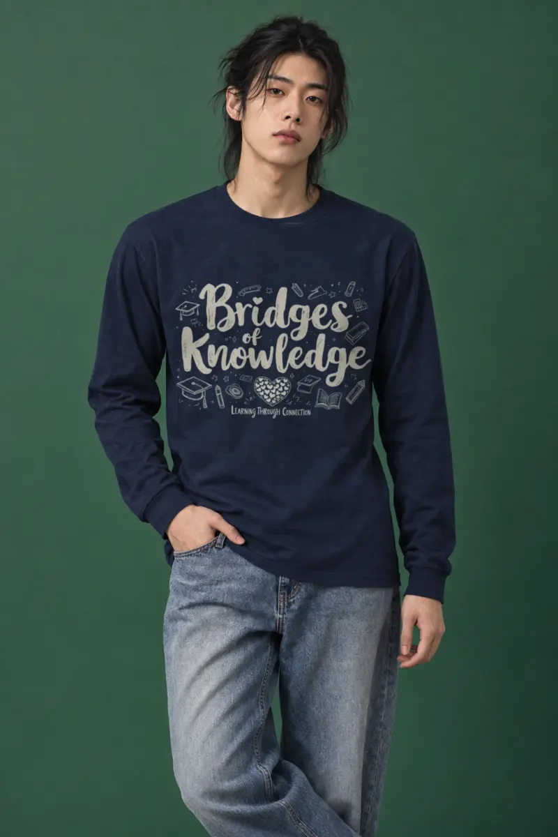 "Bridges Of Knowledge" Unisex Longsleeve T-shirt
