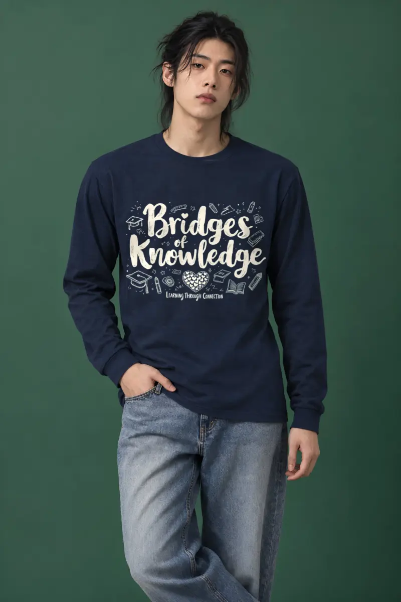 "Bridges Of Knowledge" Unisex Longsleeve T-shirt