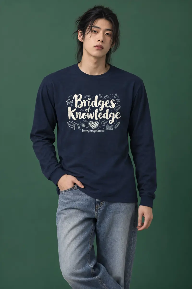 "Bridges Of Knowledge" Unisex Longsleeve T-shirt