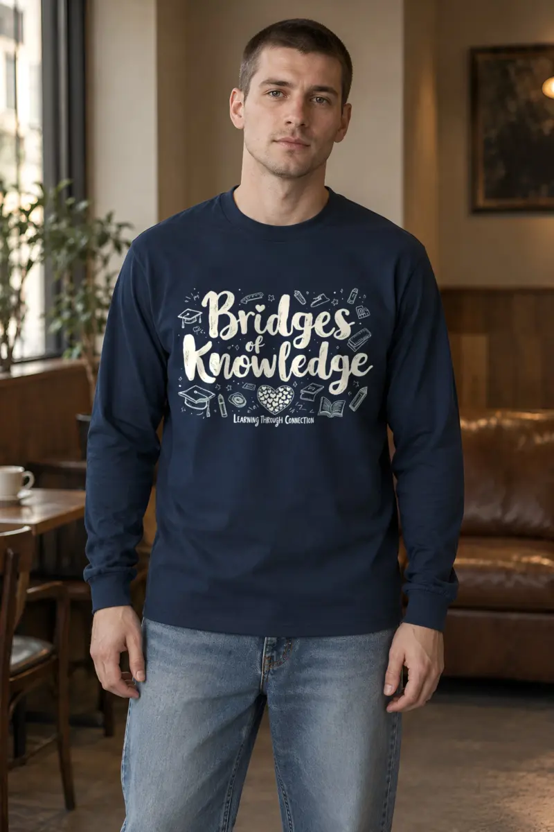 "Bridges Of Knowledge" Unisex Longsleeve T-shirt