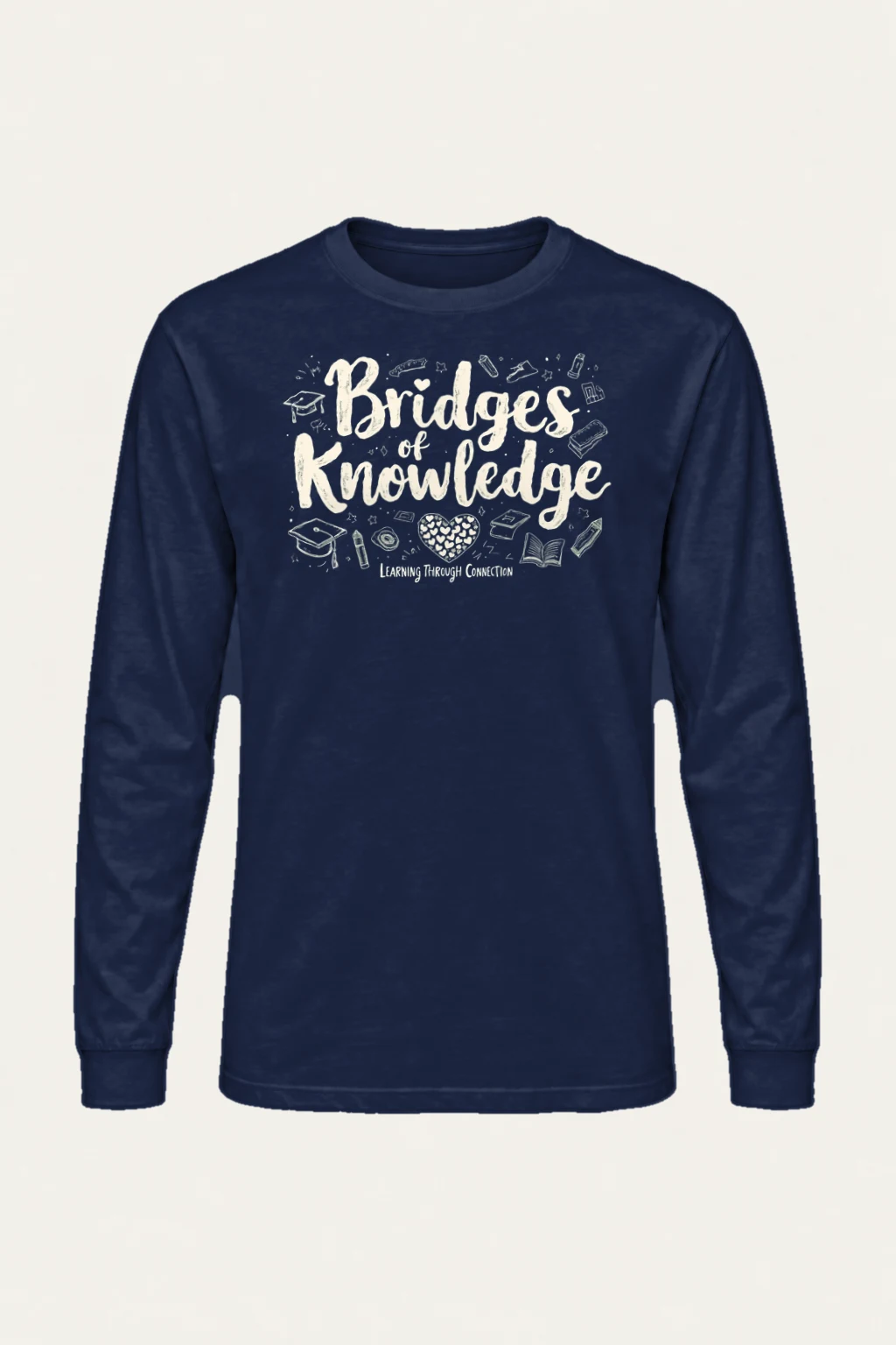 "Bridges Of Knowledge" Unisex Longsleeve T-shirt | Gildan 2400