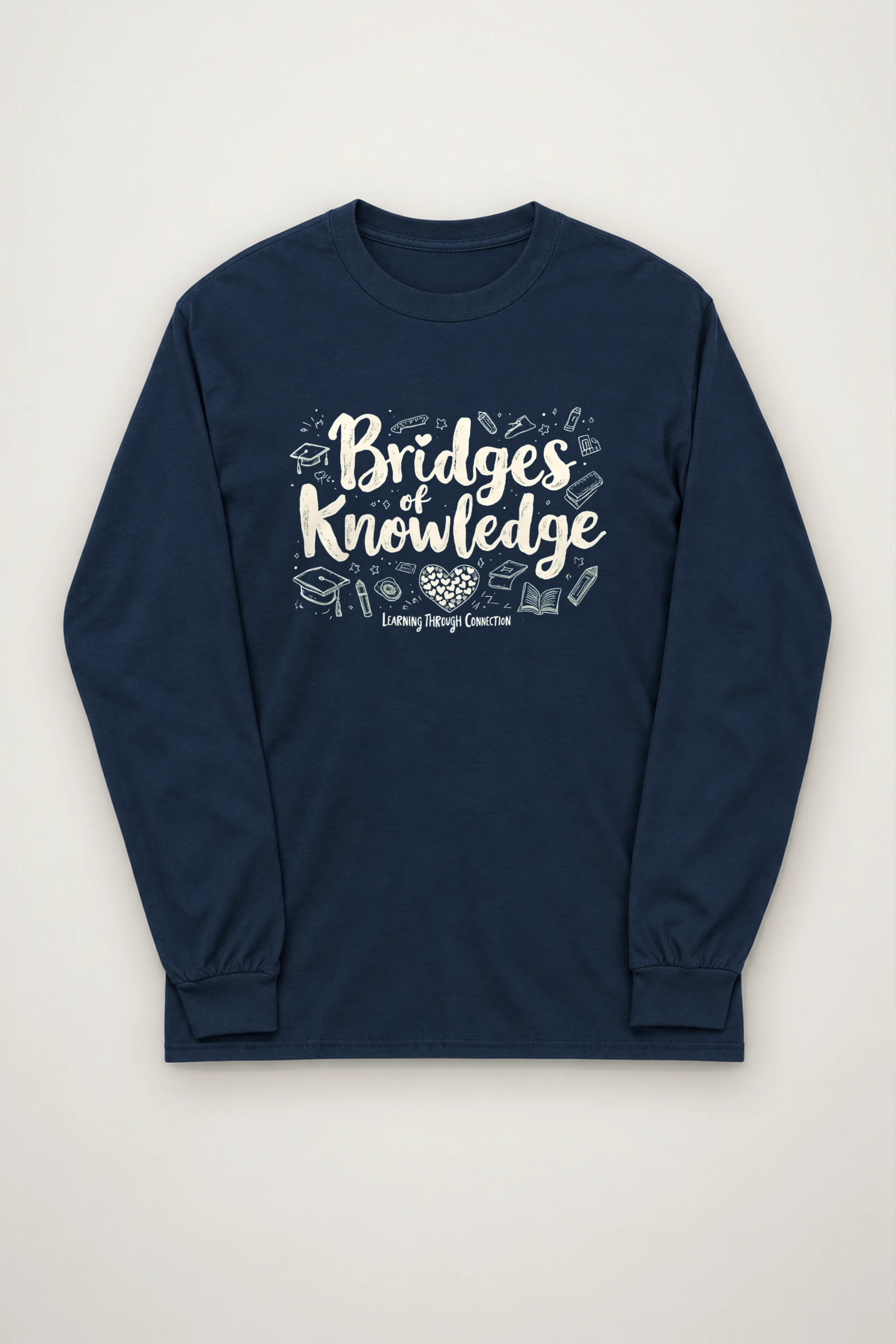 "Bridges Of Knowledge" Unisex Longsleeve T-shirt