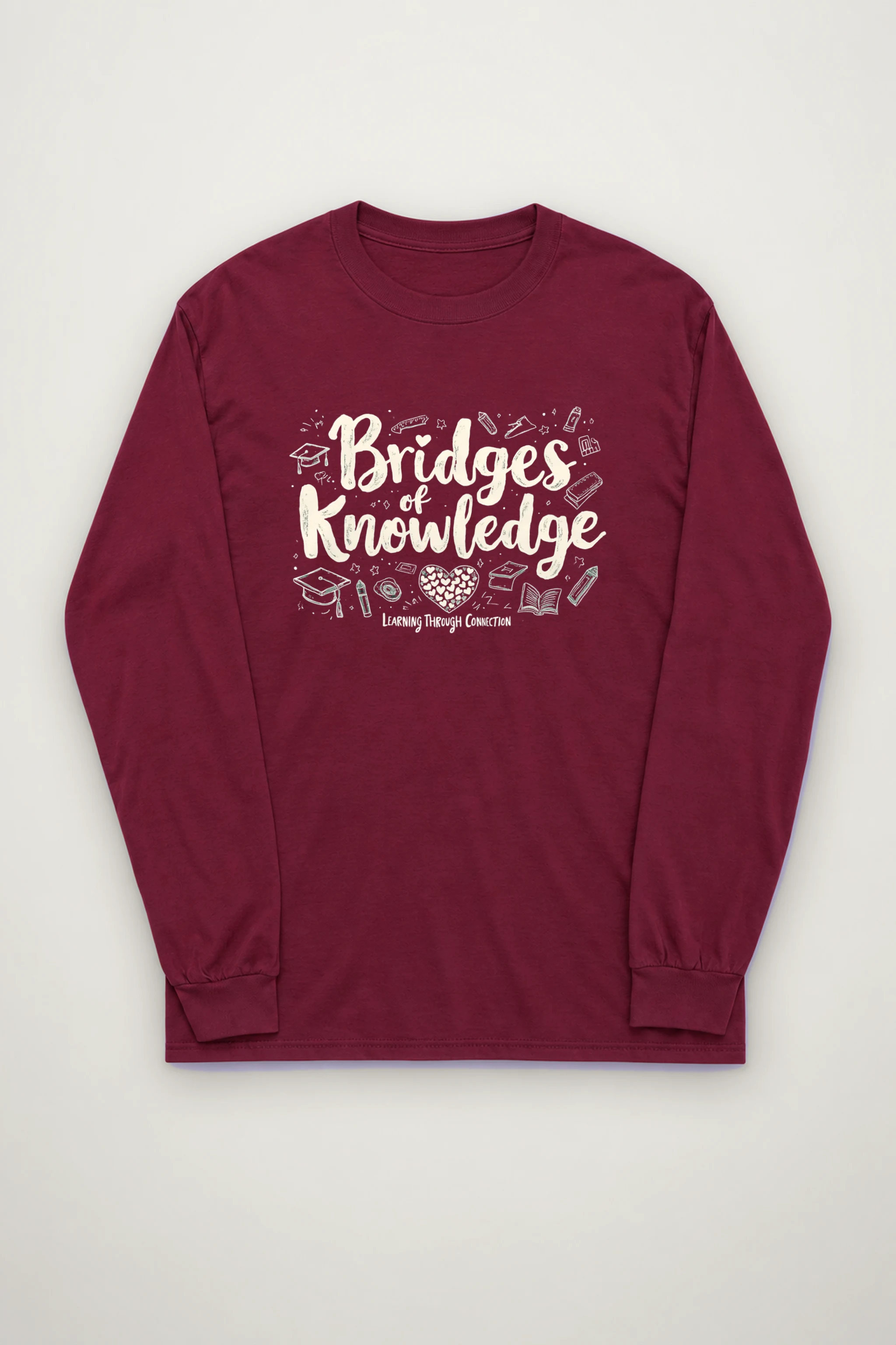 "Bridges Of Knowledge" Unisex Longsleeve T-shirt