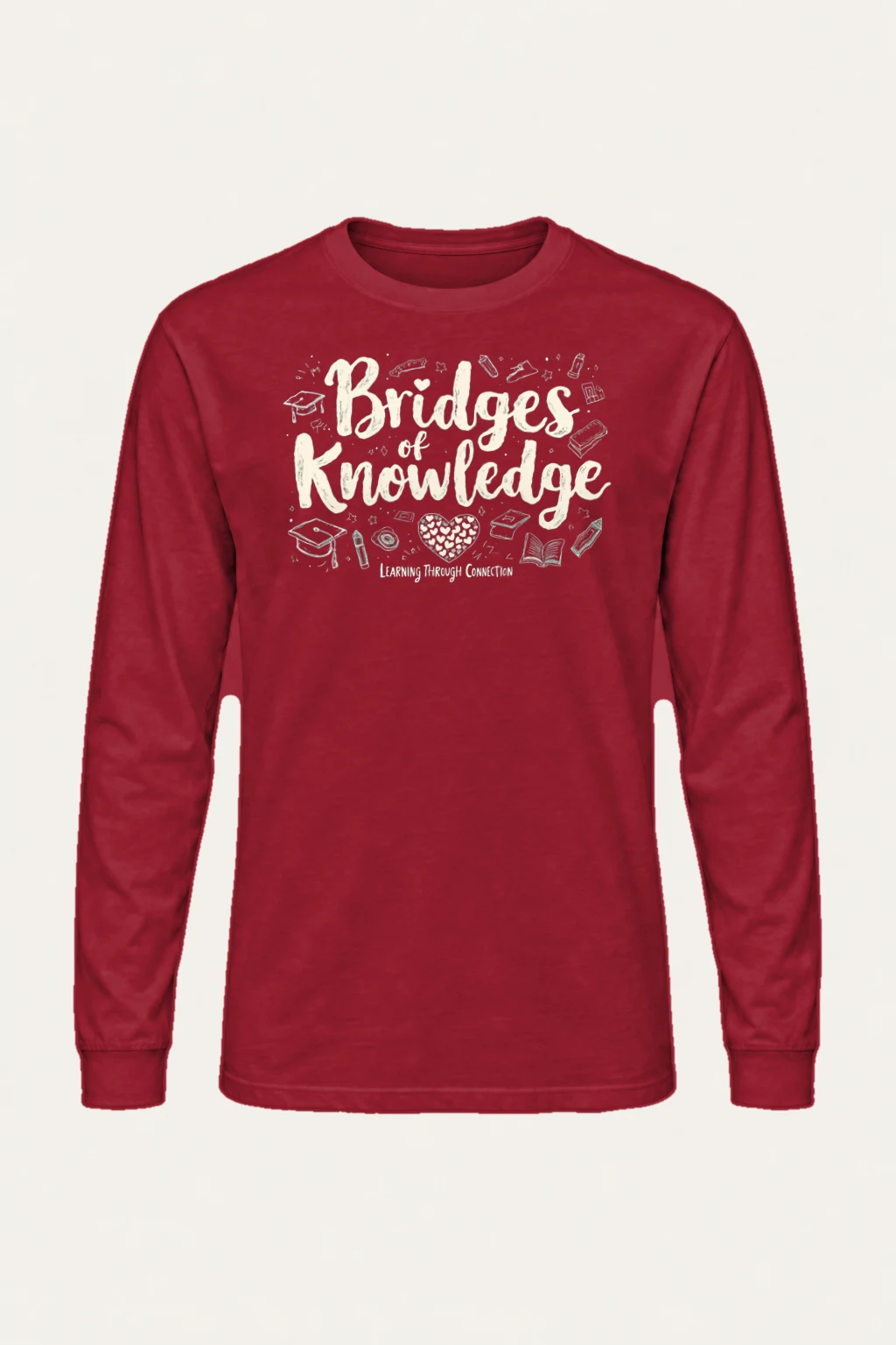 "Bridges Of Knowledge" Unisex Longsleeve T-shirt | Gildan 2400