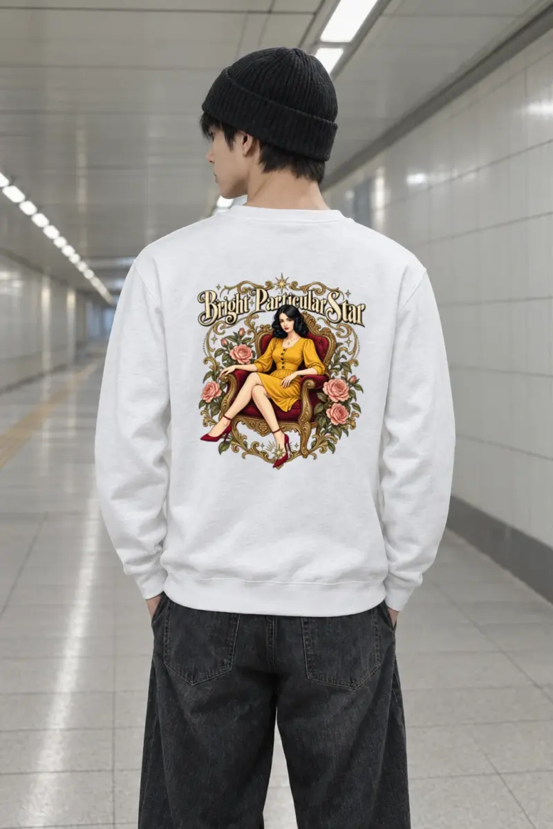 "Bright Particular Star" Heavy Blend Unisex Crewneck Sweatshirt