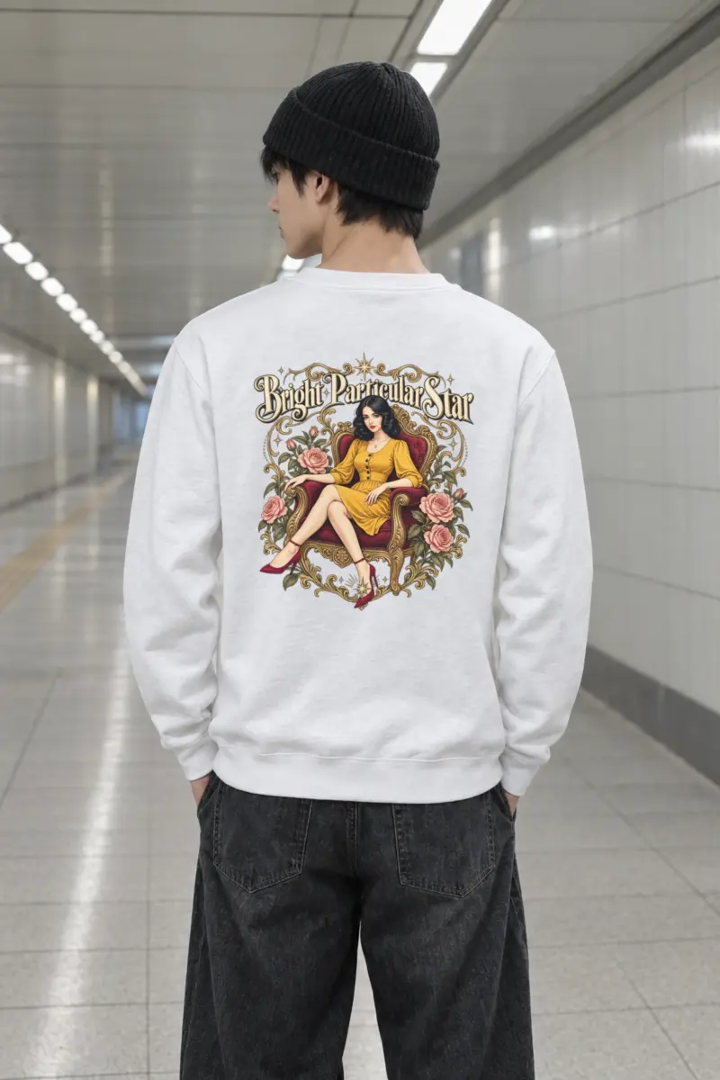 "Bright Particular Star" Heavy Blend Unisex Crewneck Sweatshirt