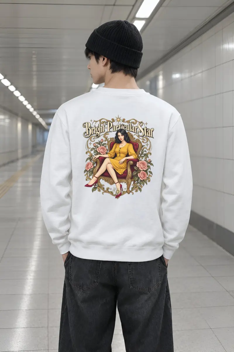 "Bright Particular Star" Heavy Blend Unisex Crewneck Sweatshirt