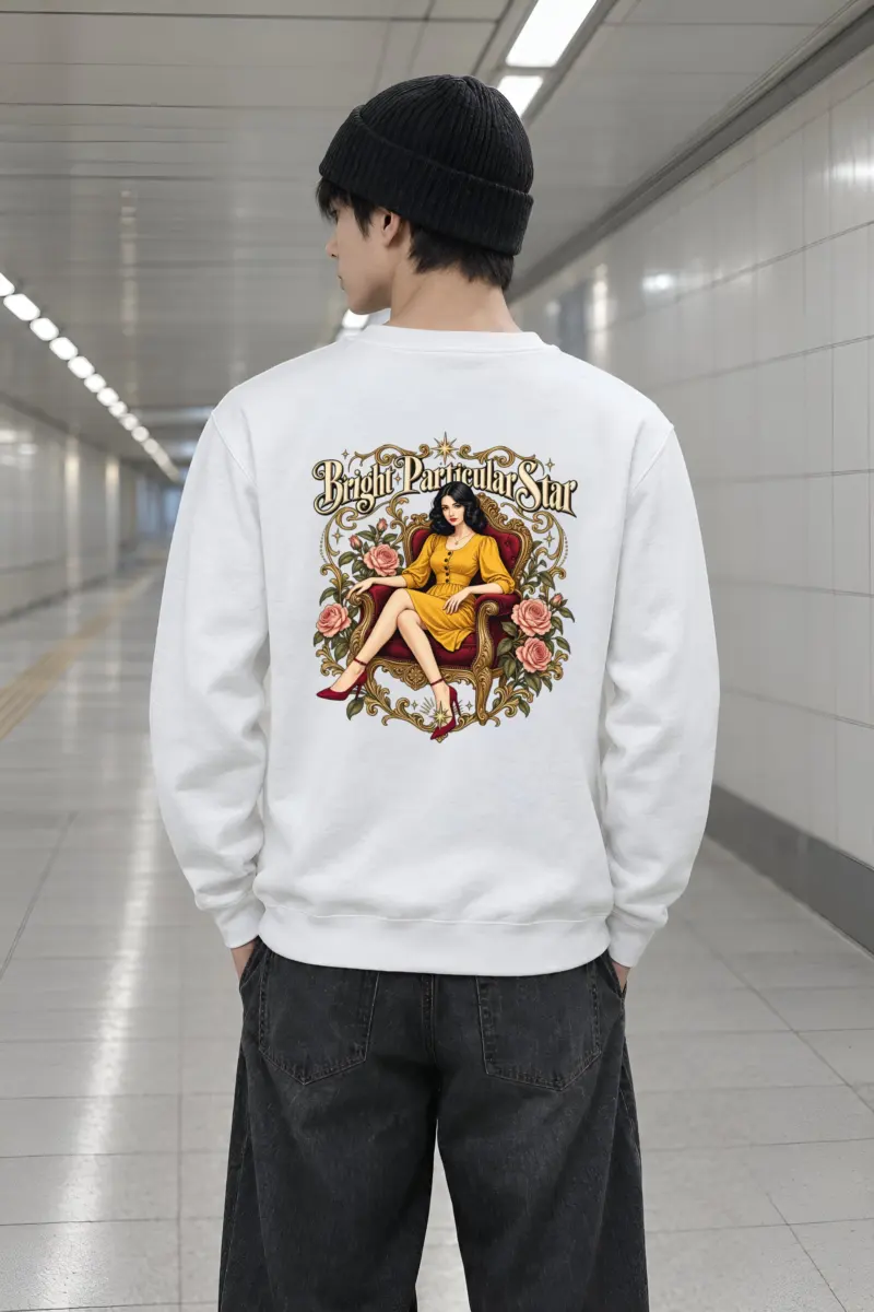 "Bright Particular Star" Heavy Blend Unisex Crewneck Sweatshirt