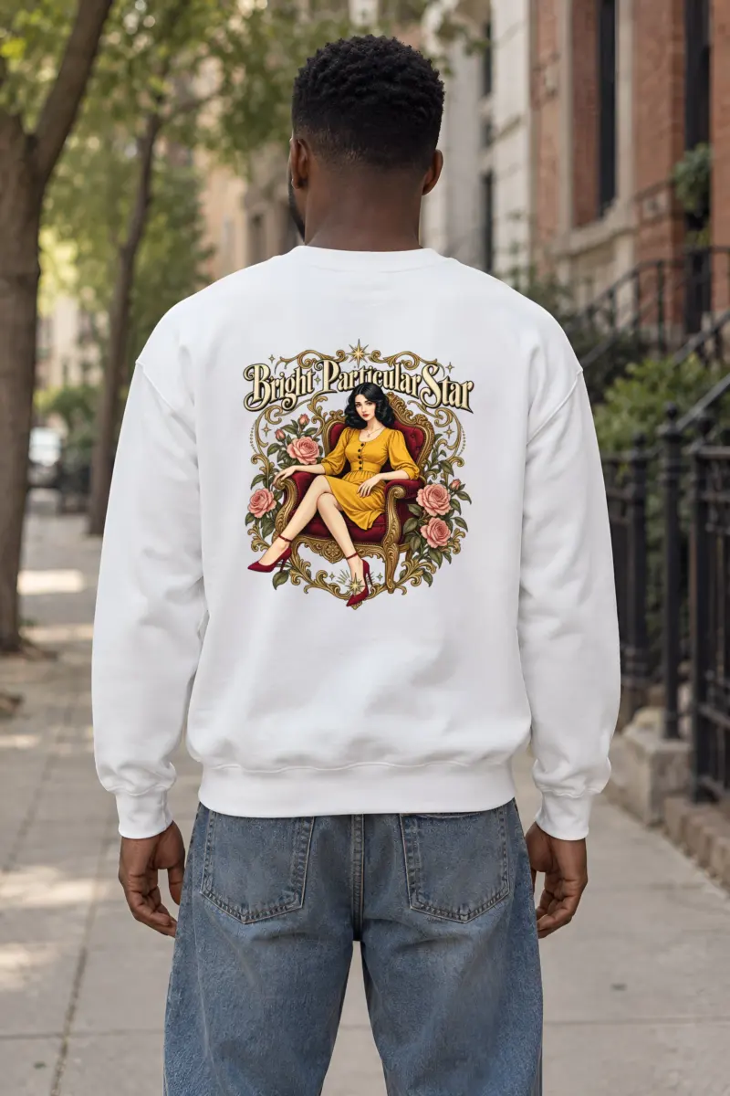 "Bright Particular Star" Heavy Blend Unisex Crewneck Sweatshirt