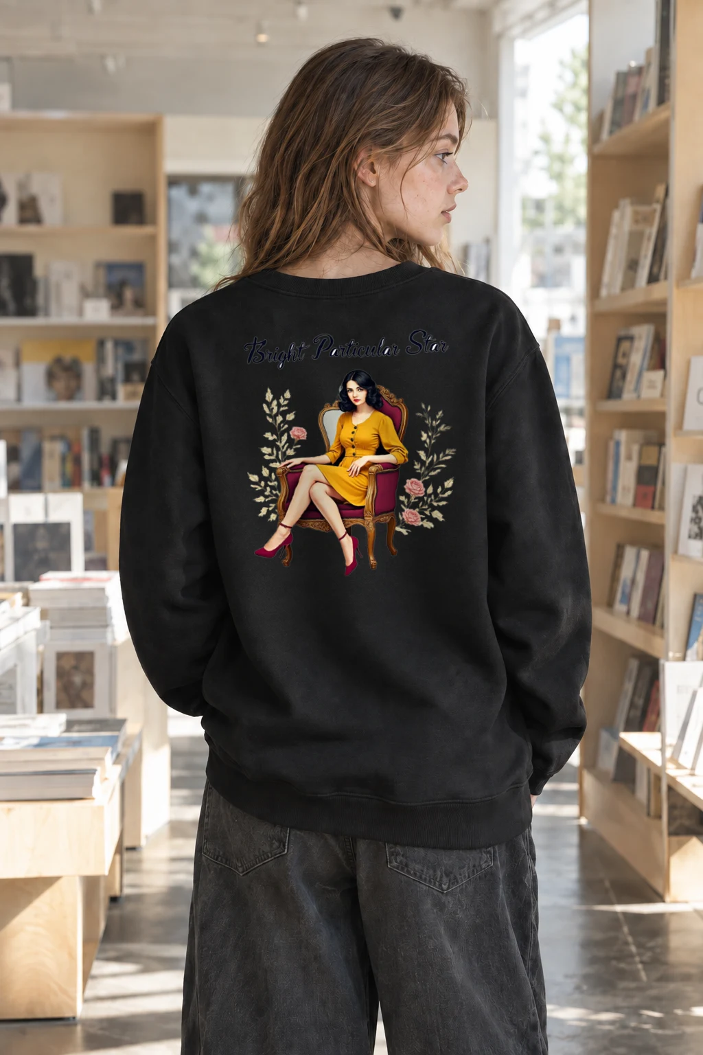 "Bright Particular Star" Heavy Blend Unisex Crewneck Sweatshirt | Gildan 18000