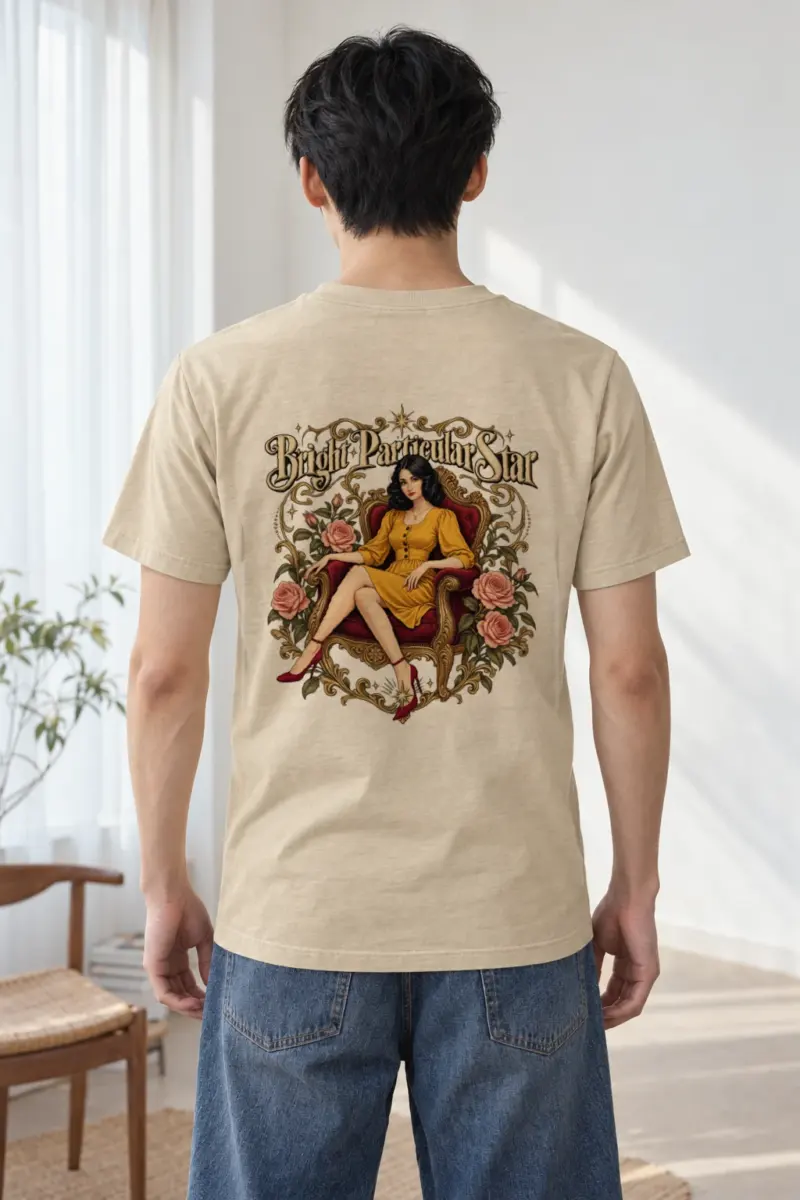 "Bright Particular Star" Heavyweight Unisex Crewneck T-shirt